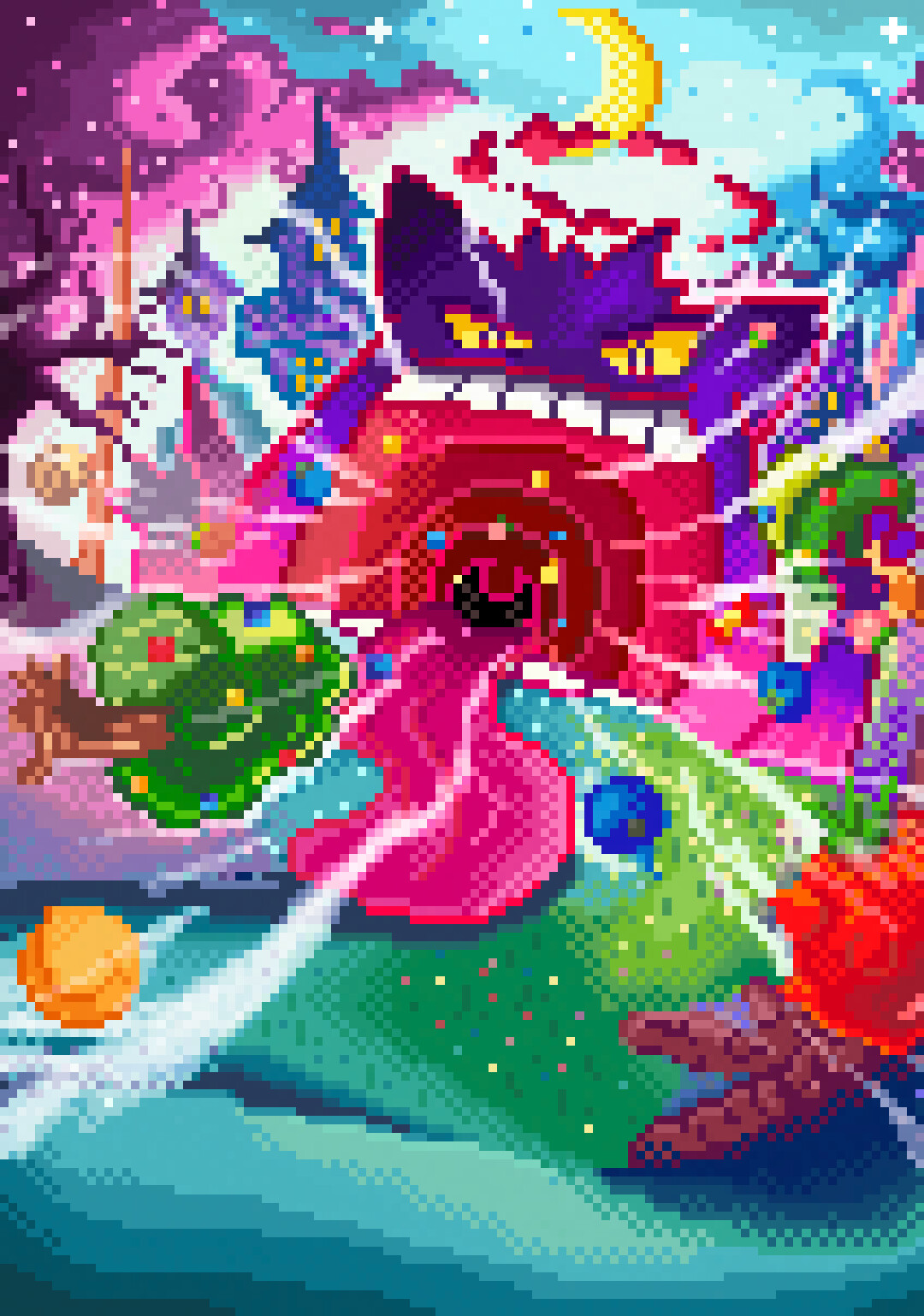 Gengar Gigantamax Pixelart