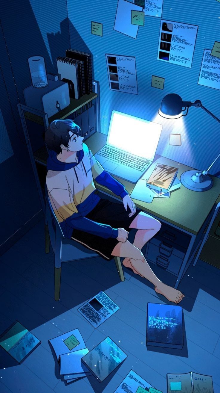 Anime scenery, Anime background, Anime boy