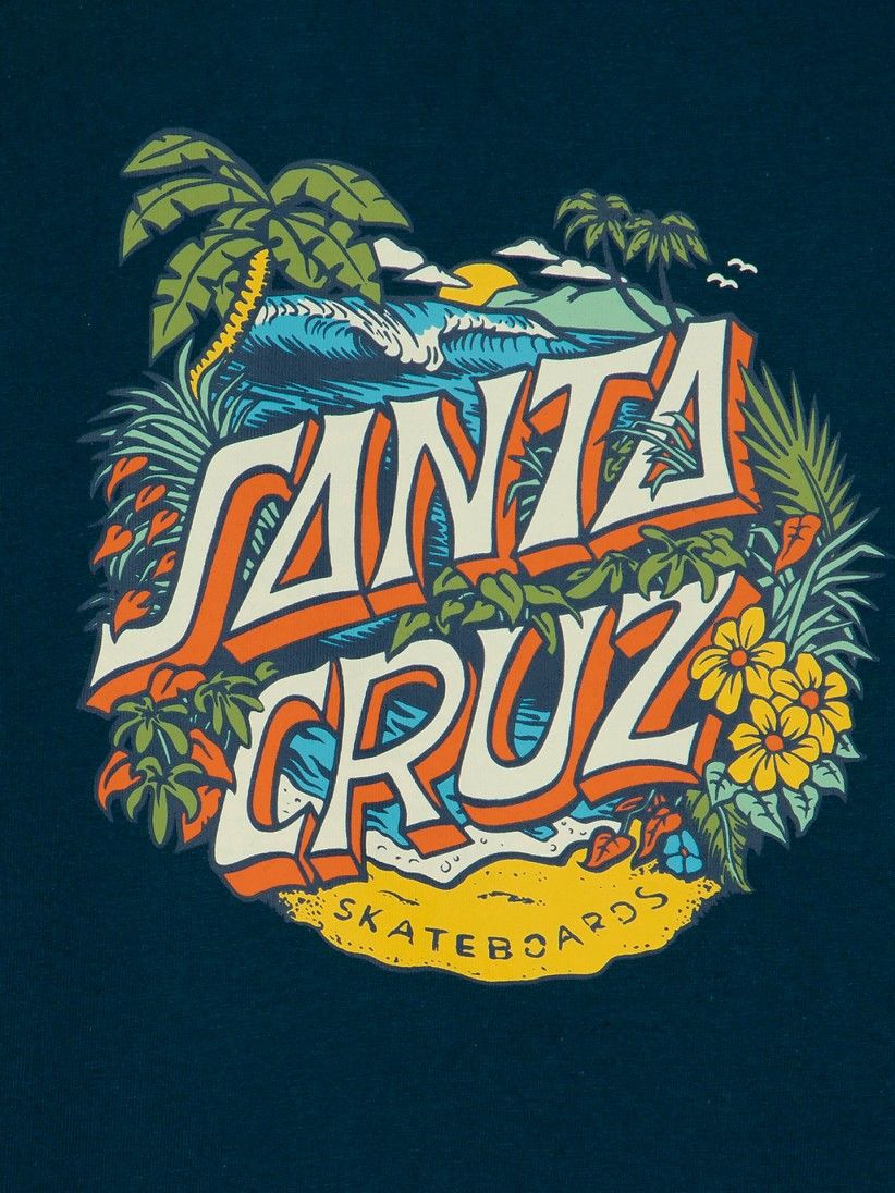 Santa Cruz Youth Aloha Dot Front Kids T