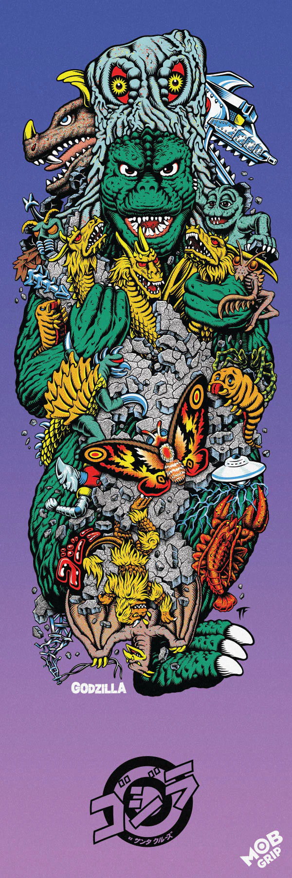 Santa Cruz x Godzilla Kaiju Roskopp