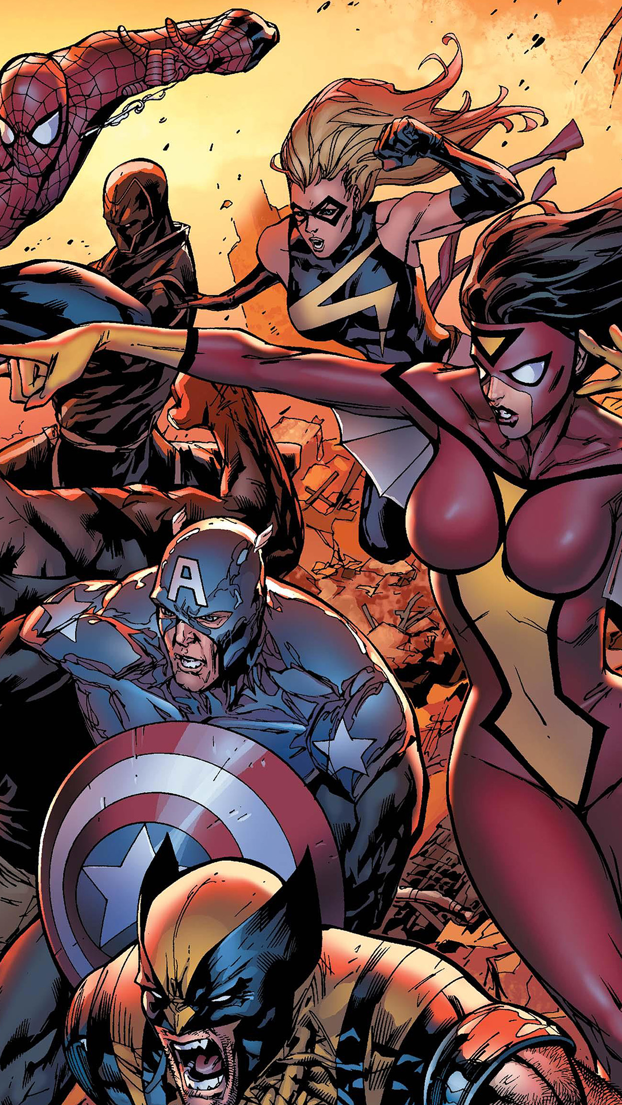 New Avengers Art Comics Illust