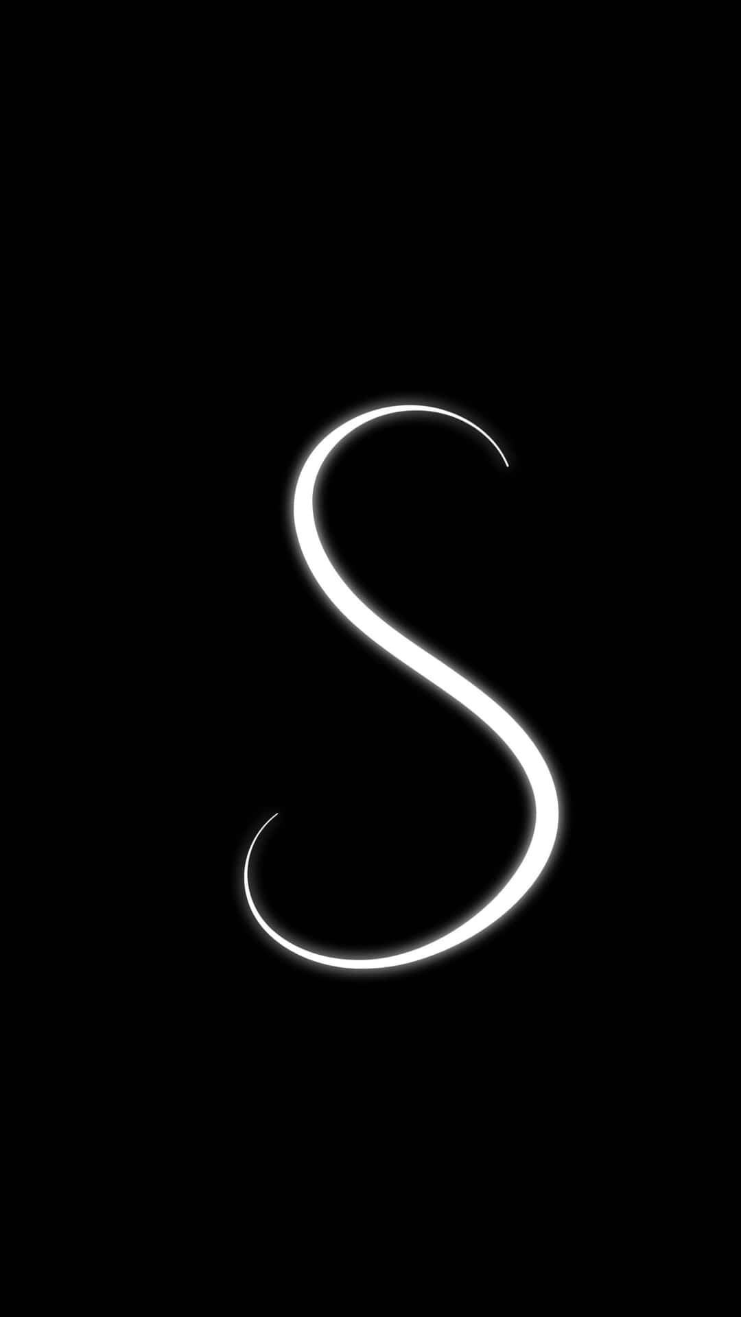 S Letteron Black Background Wallpaper