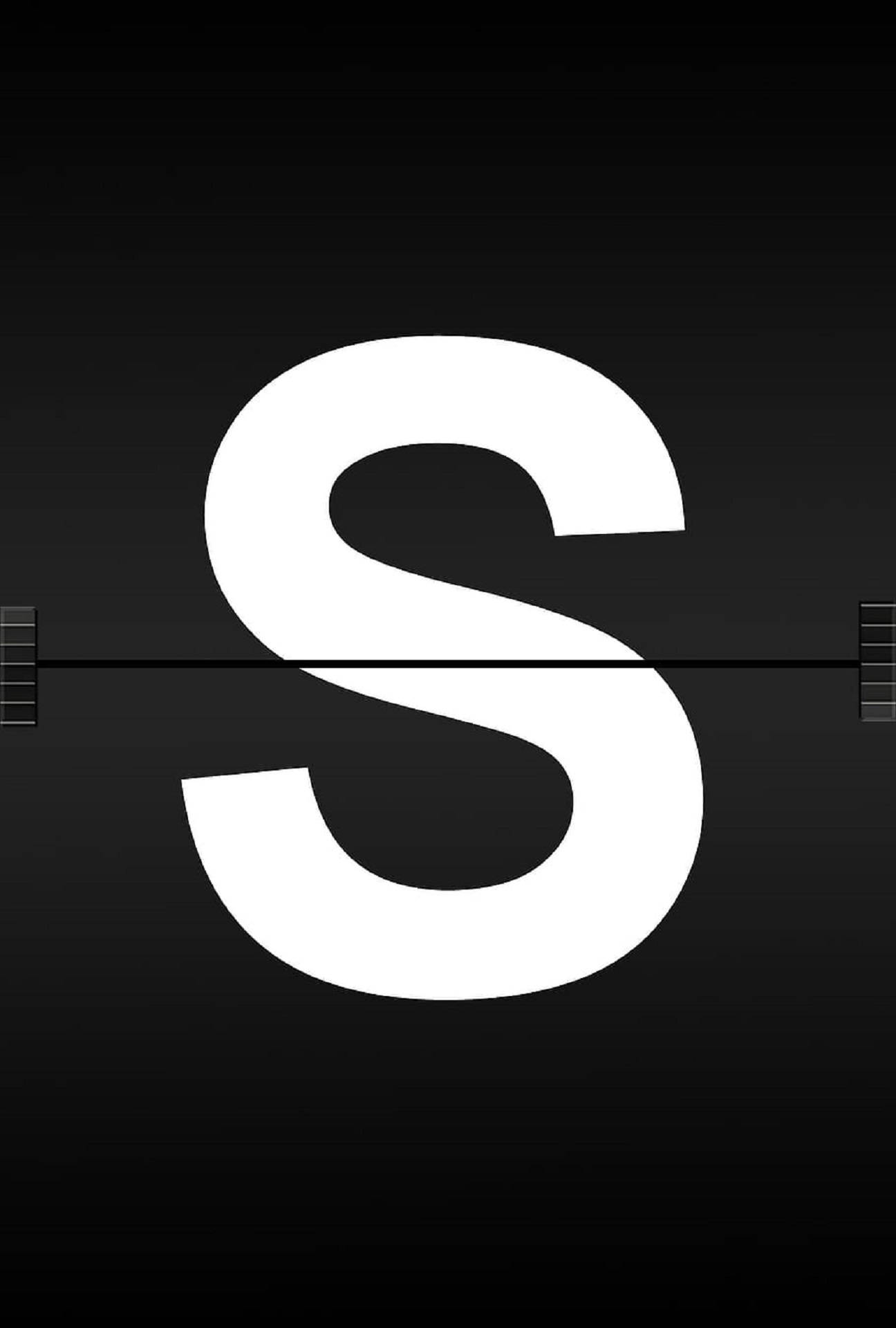 Black And White Letter S Wallpaper
