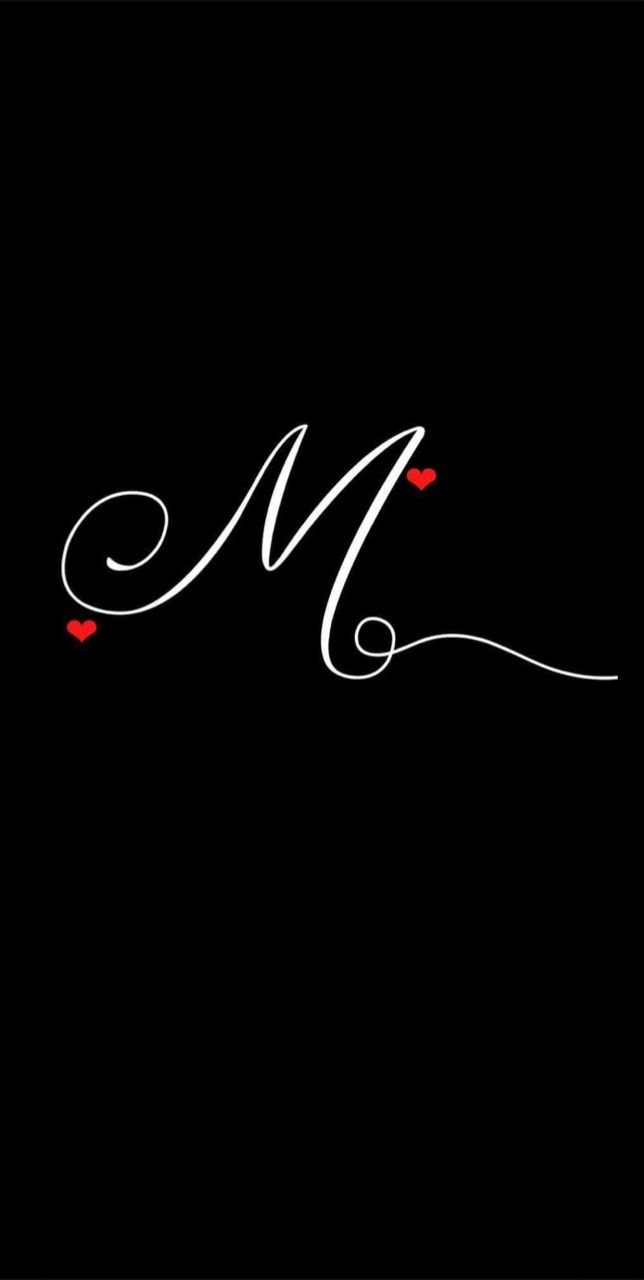 Cute M Lettering Wallpaper for Phone