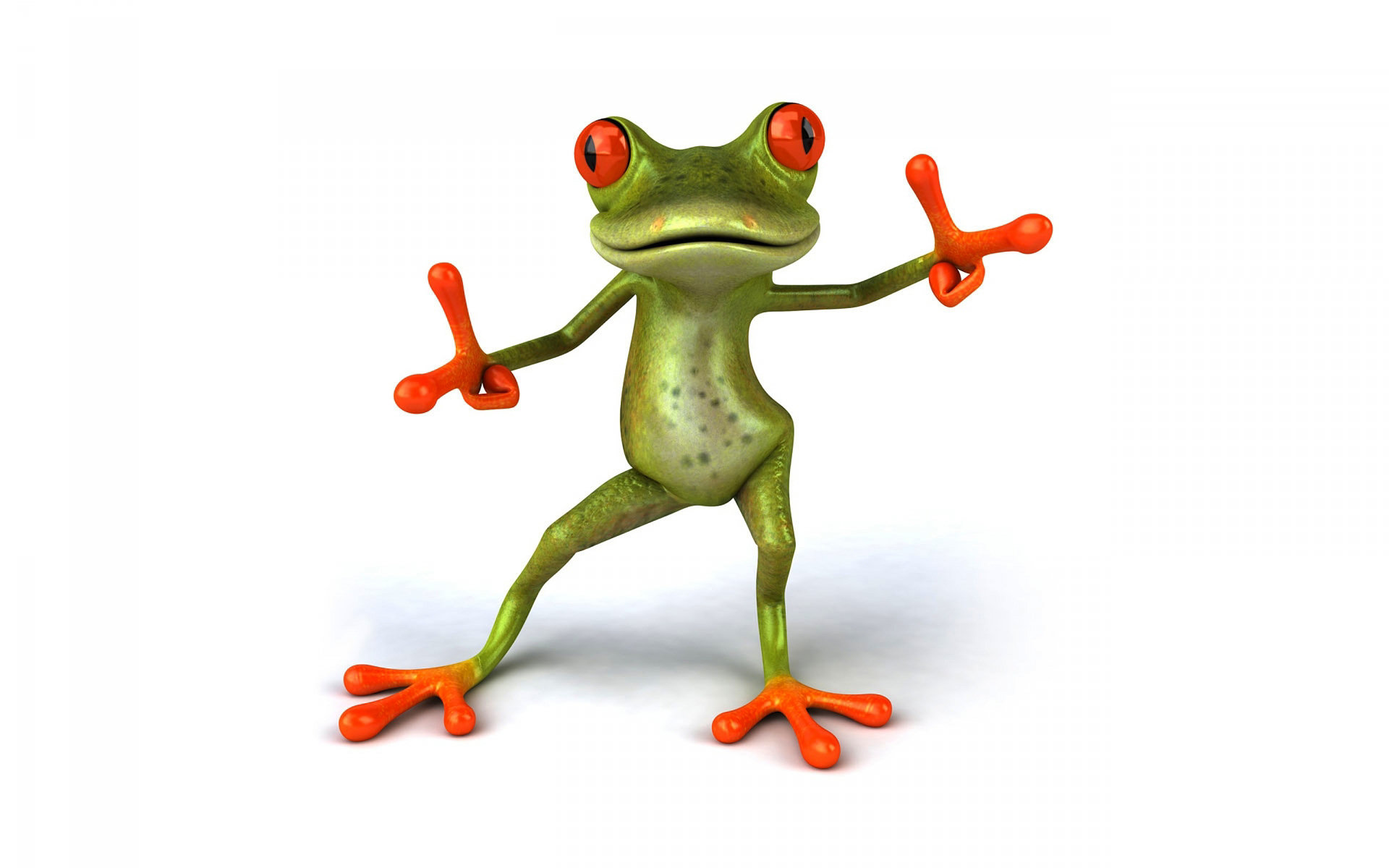 Vibrant 3D Frog Art: HD Wallpaper Delight
