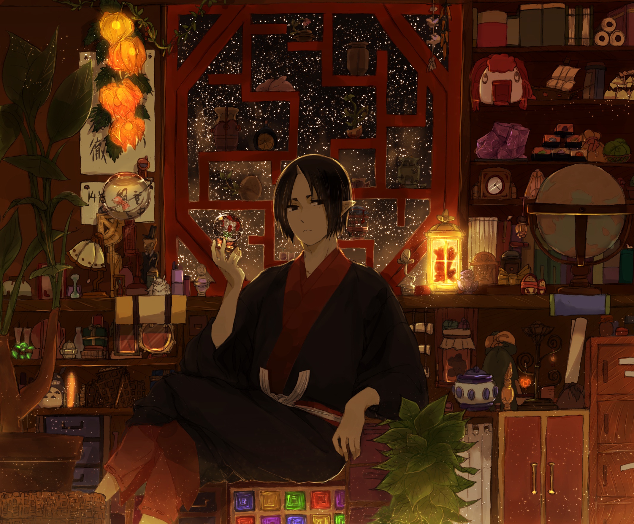 Wallpaper anime, the demon, art, guy