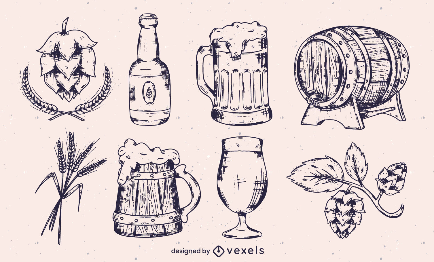 Beer Texture Background Vector Download