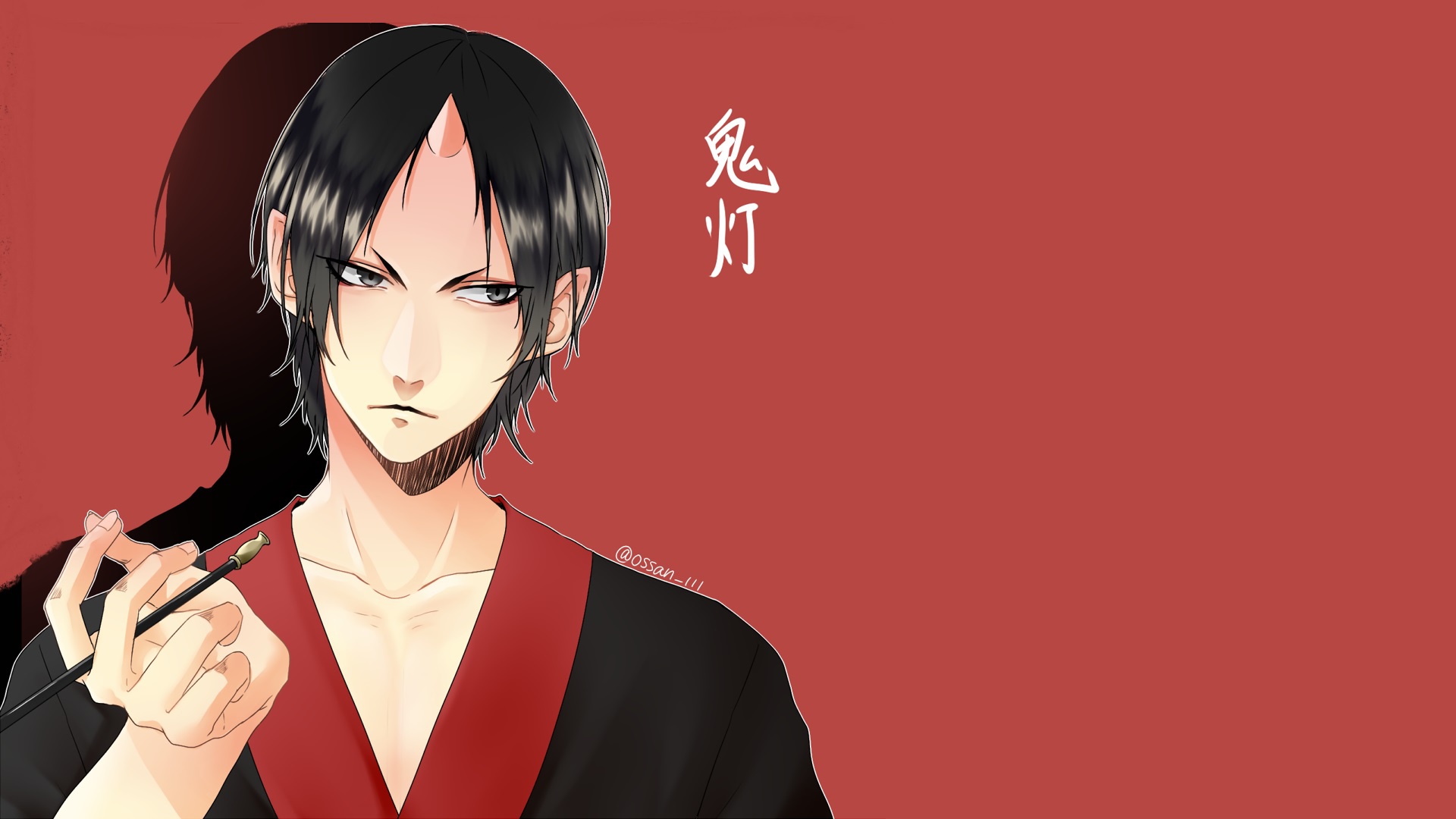 Wallpaper look, the demon, guy, red
