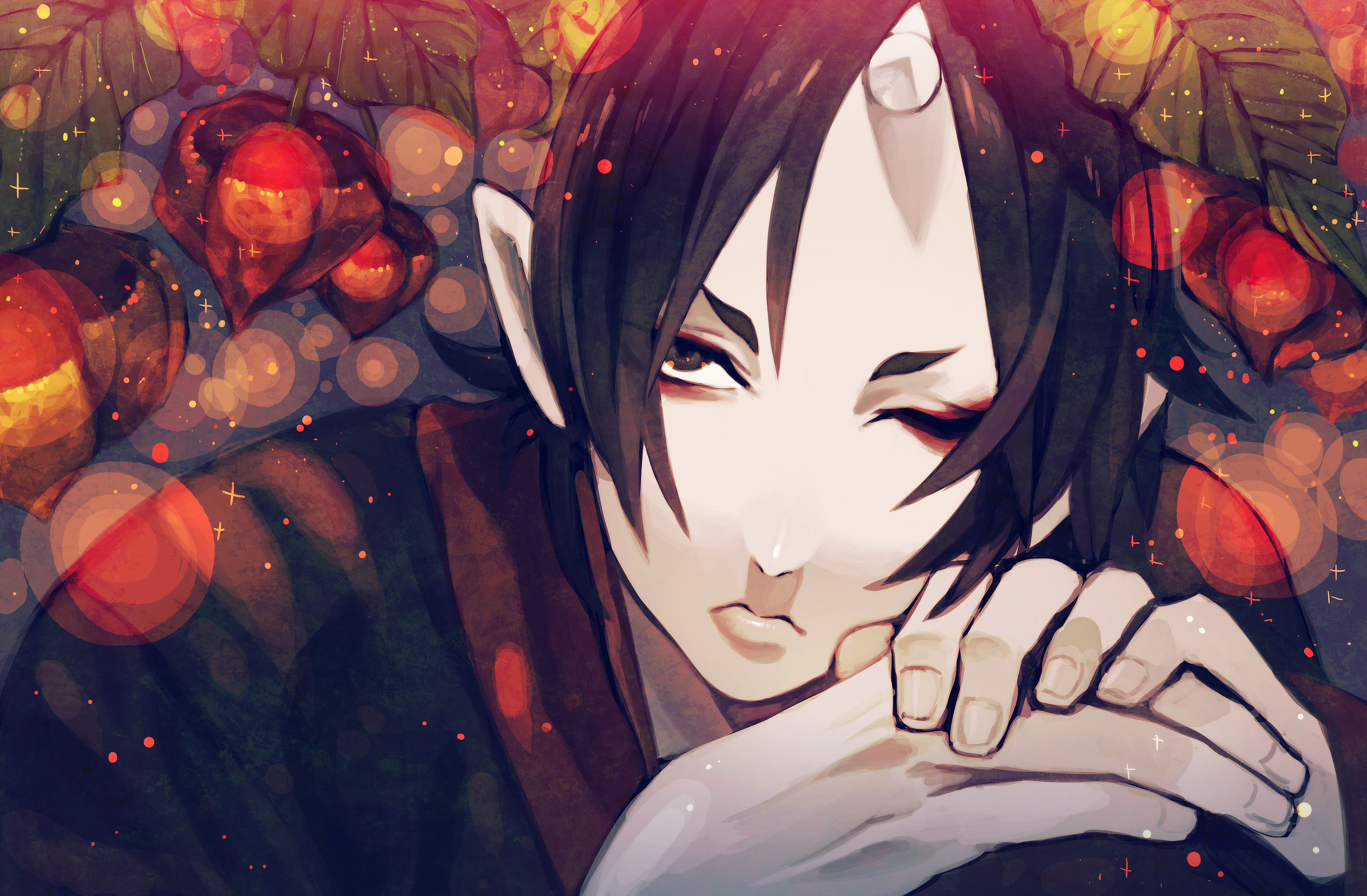 Wallpaper look, anime, the demon, art