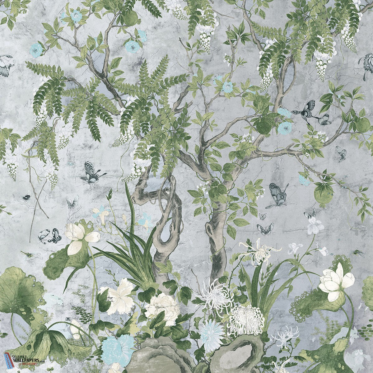 Wild Wisteria Mural wallpaper Thibaut