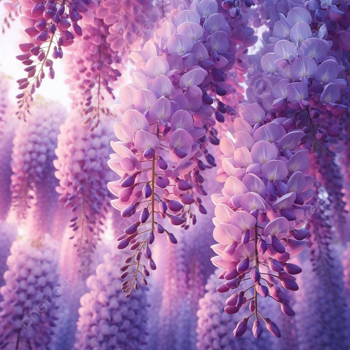 Wisteria Flowers In Dreamy Wallpaper