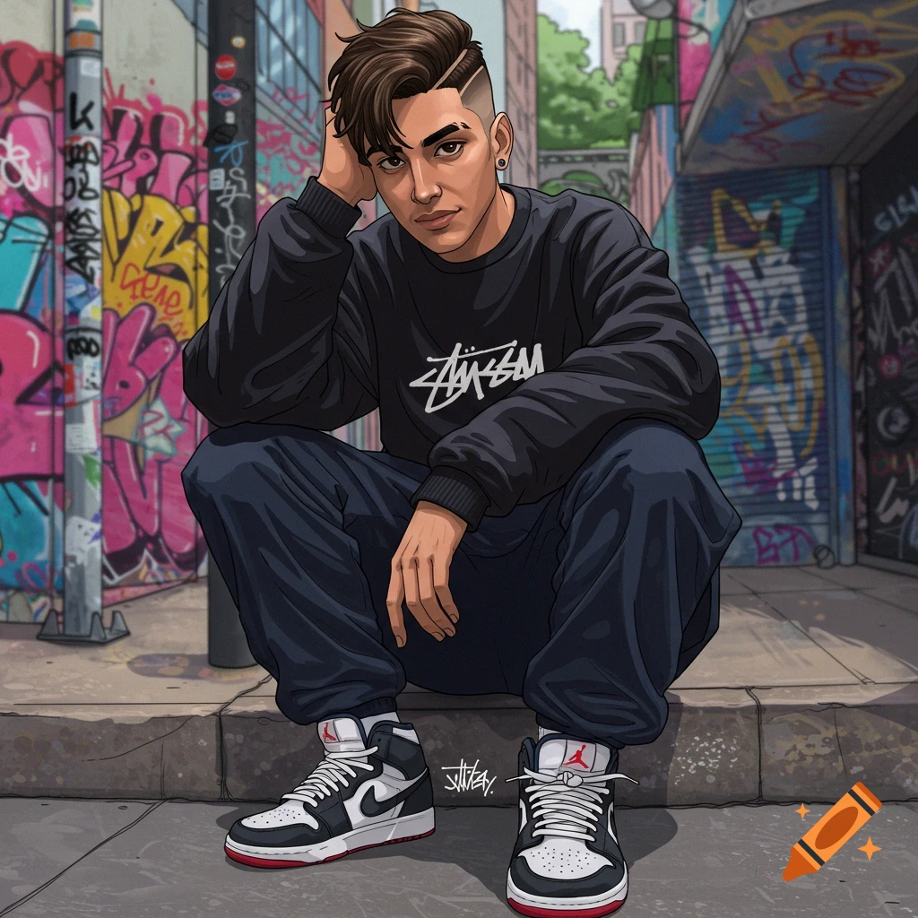 Streetwear Graffiti Style Outfit