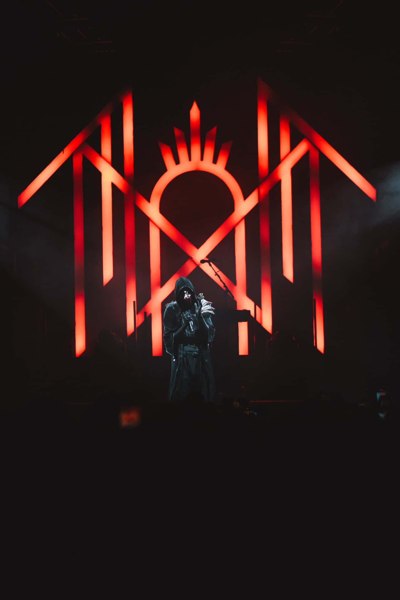 Download Sleep Token Concert Red Stage Lighting Wallpaper