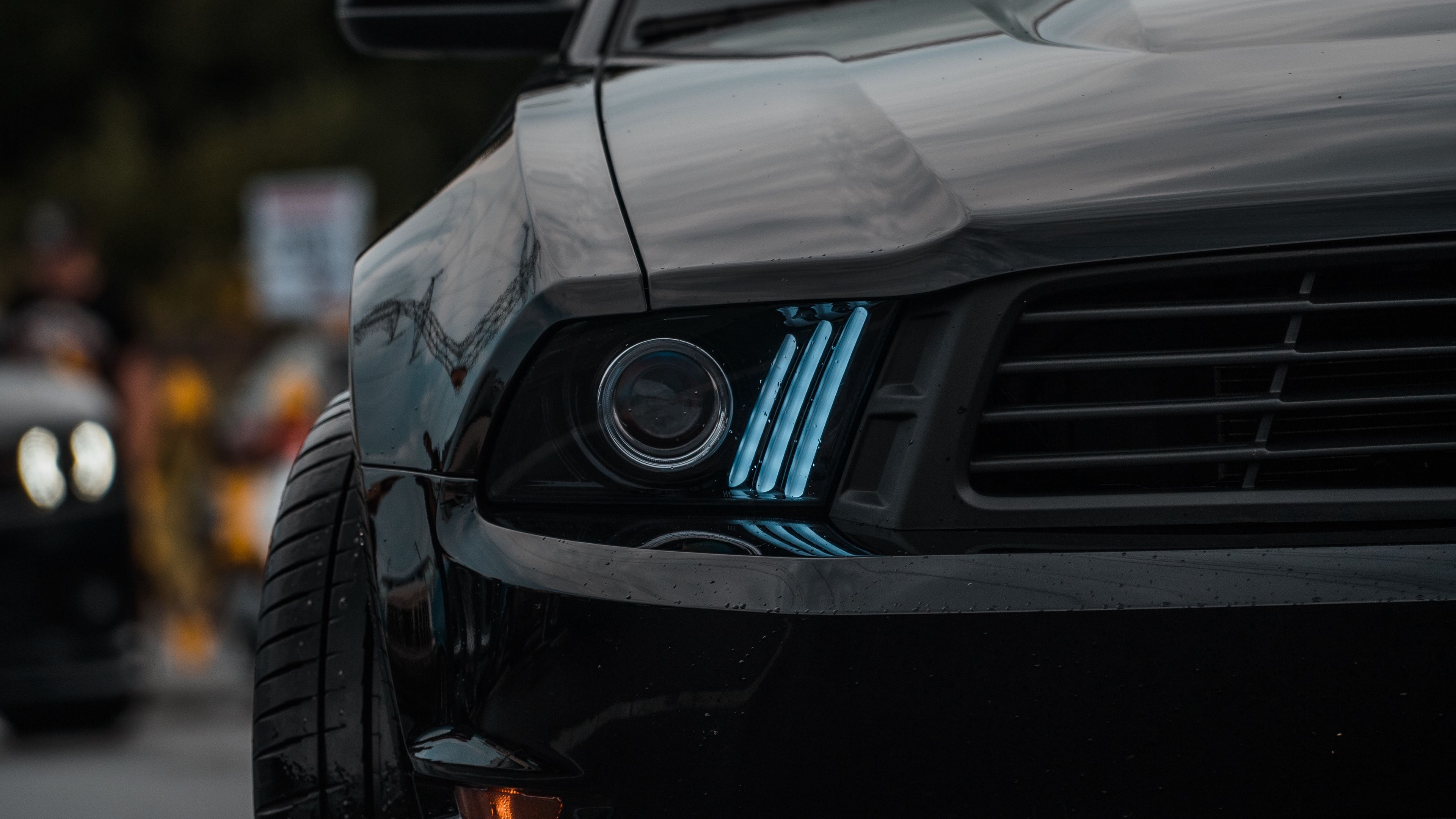 Download wallpaper 3840x2160 car, black