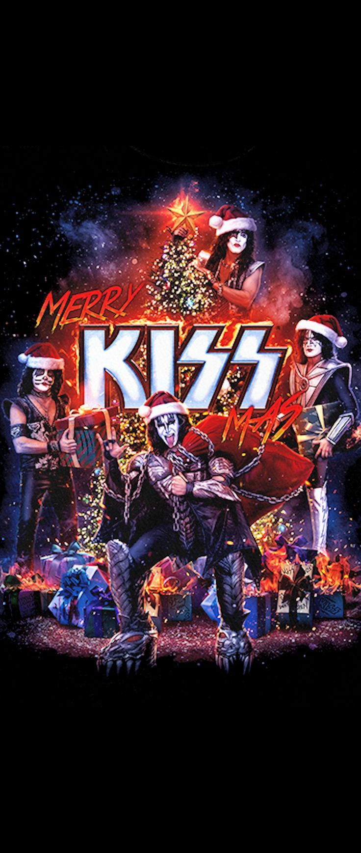 KISS phone wallpaper KISSmas 2021