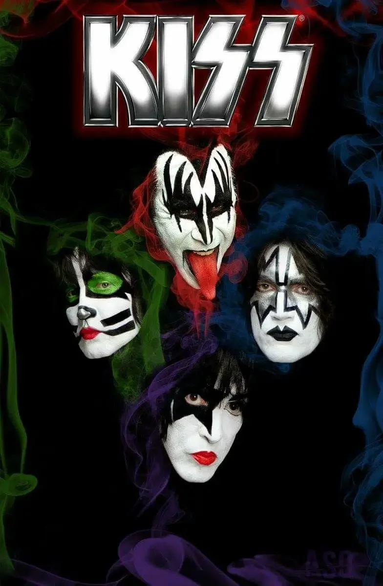 Rock Band KISS Flag
