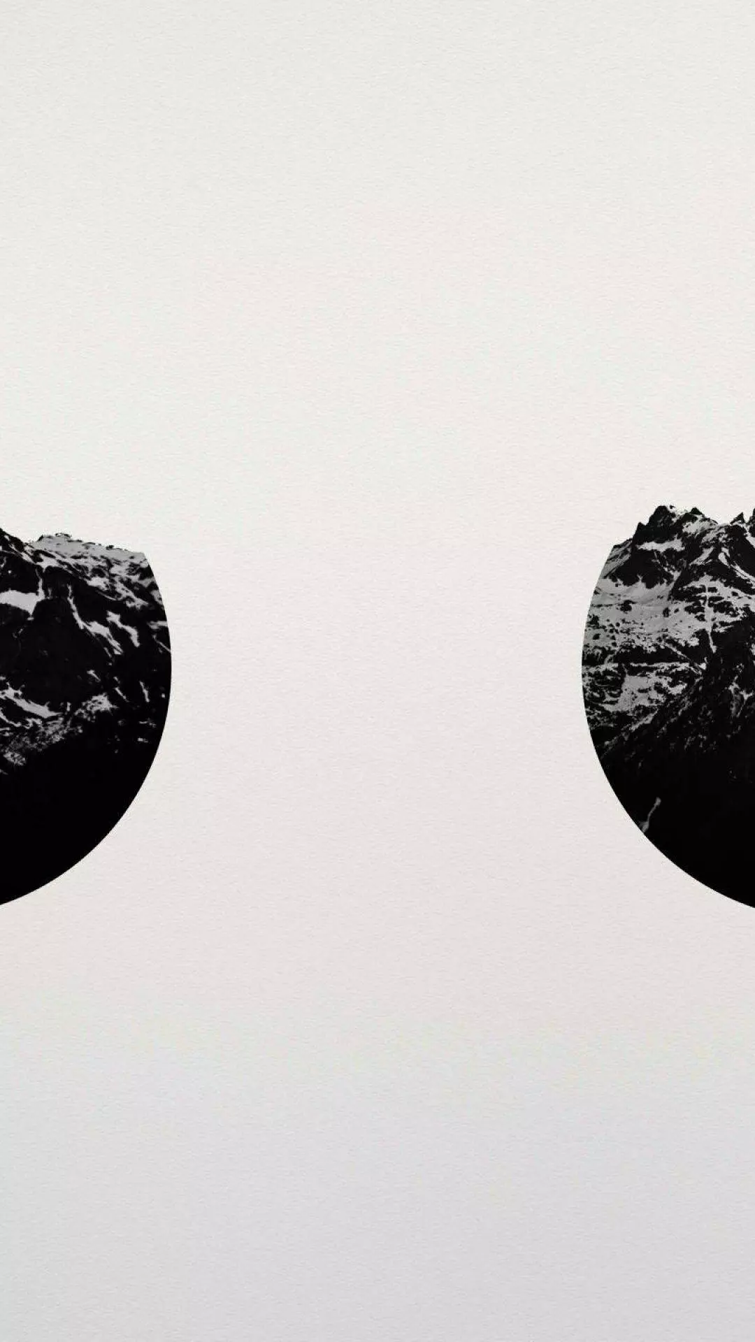 Wallpaper White Minimalism on iPhone