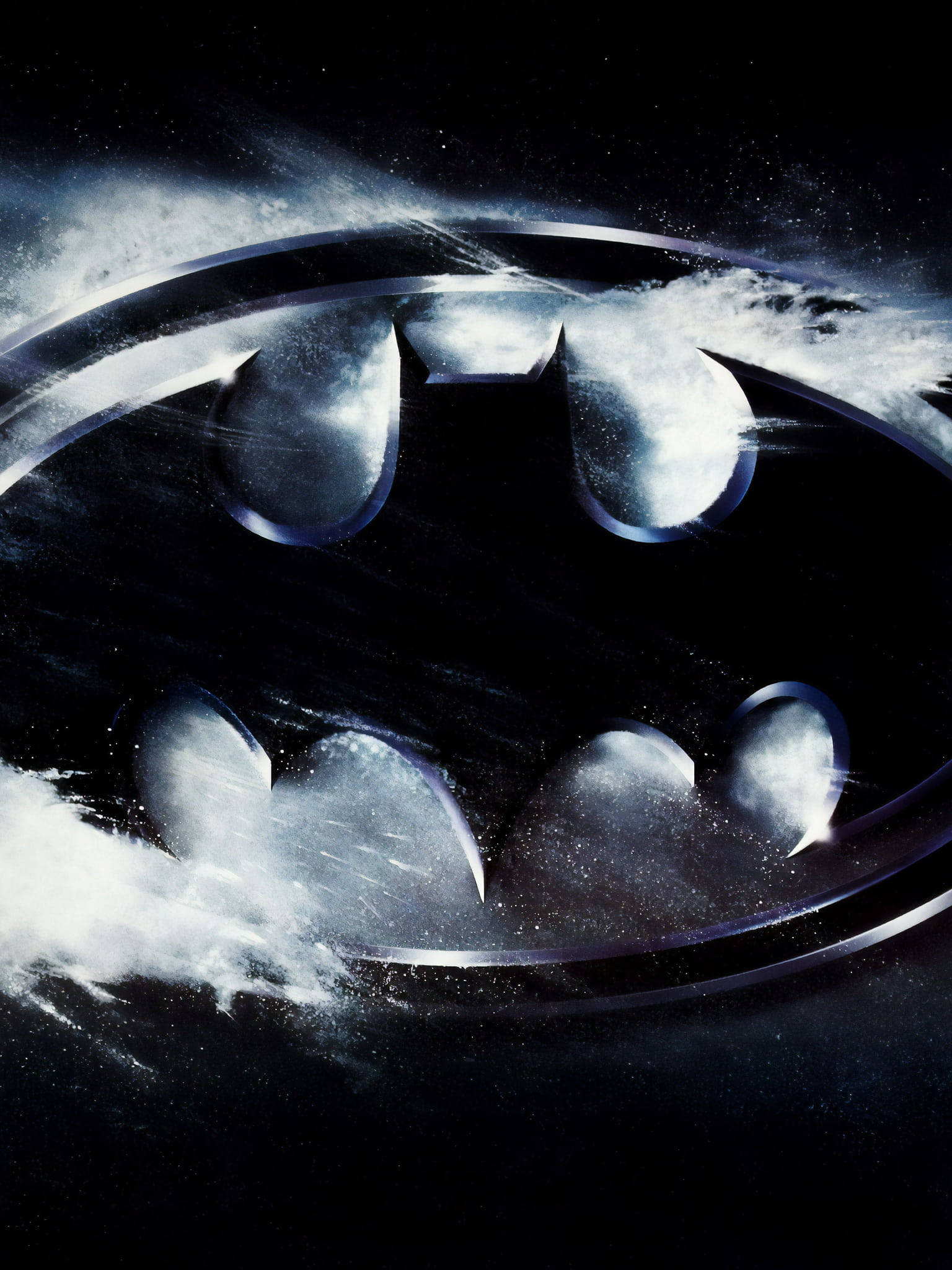 Crumbling Batman Logo iPhone Wallpaper