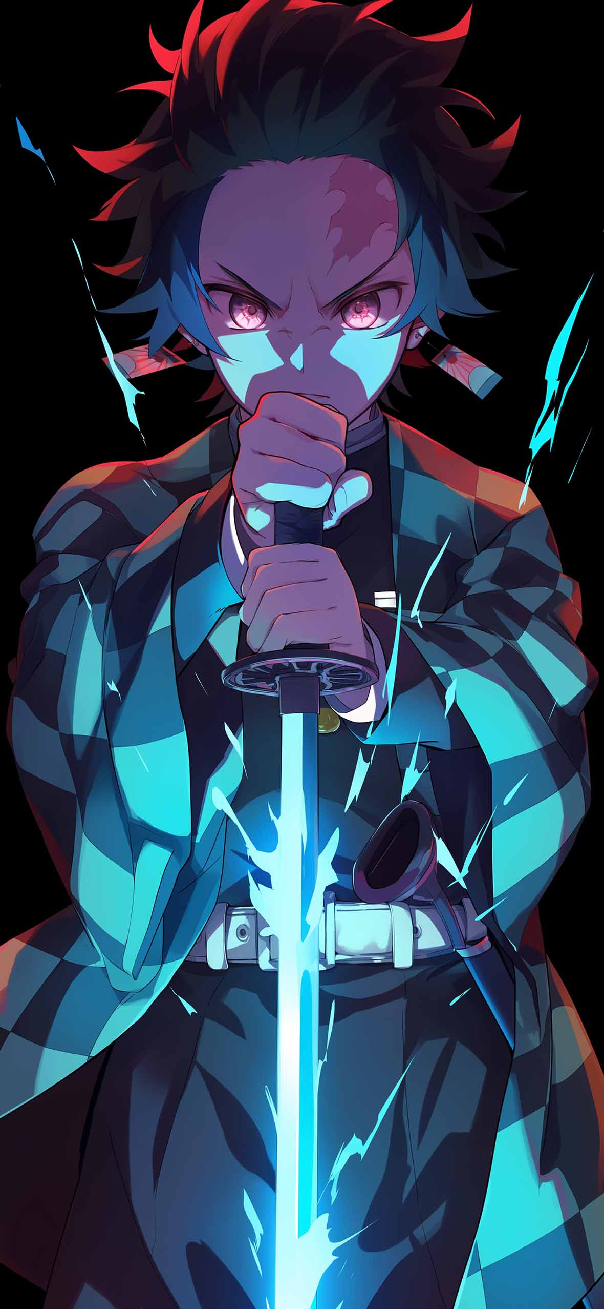 Tanjiro with Katana Lightning