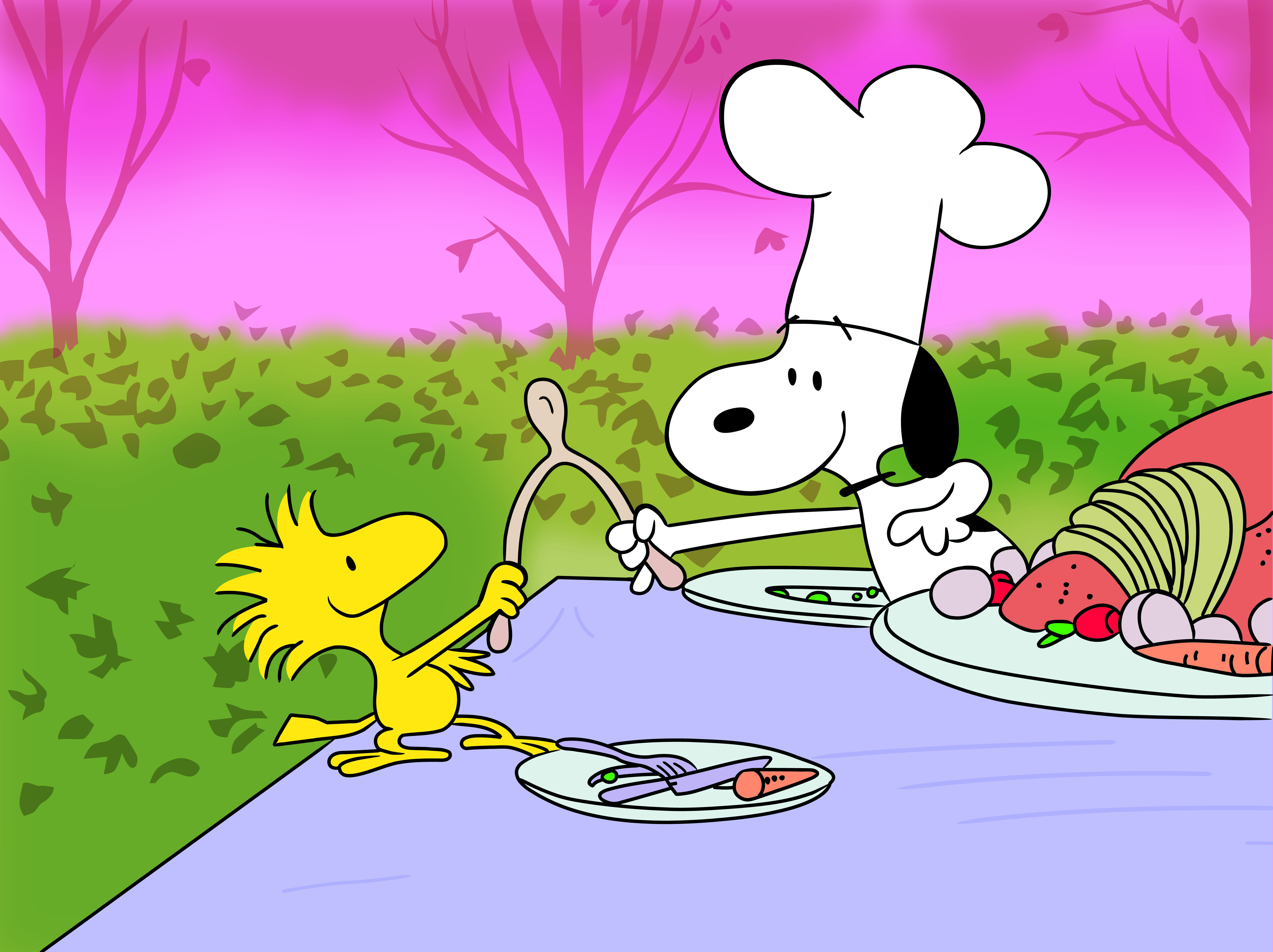 Snoopy Wallpaper 4K, Thanksgiving, 5K