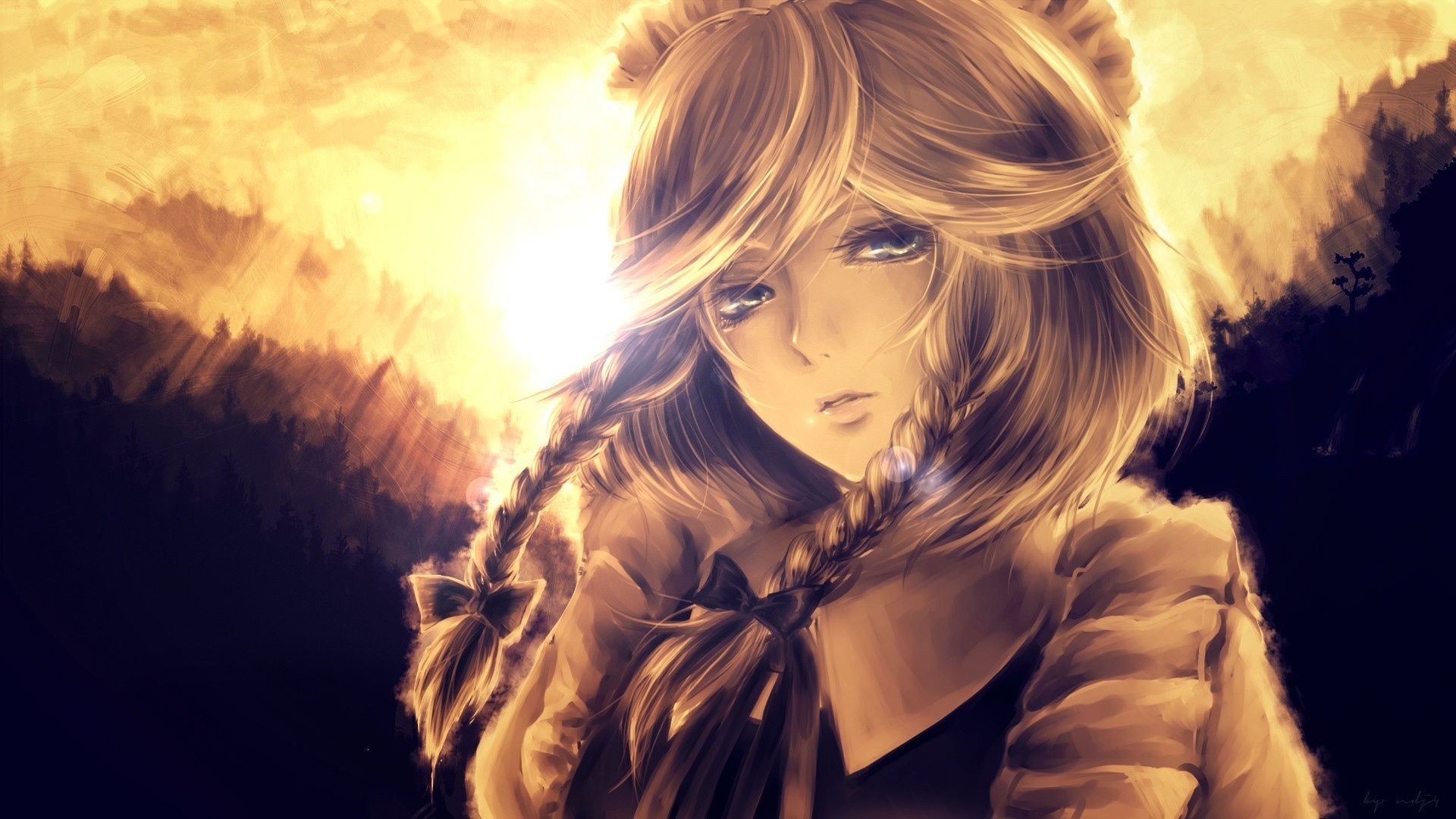 Wallpaper Anime, beautiful, forest