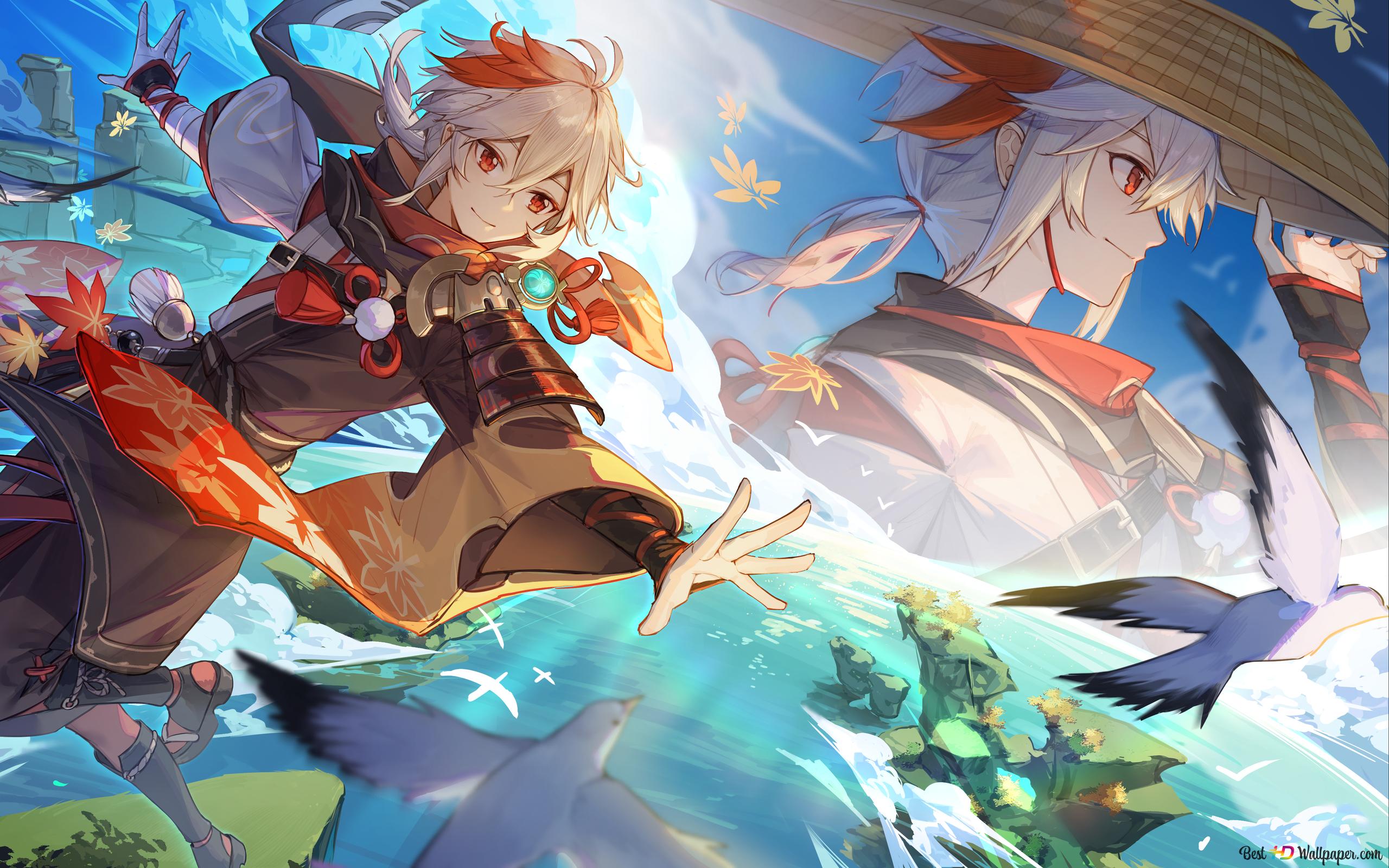 Kazuha. mirror shadow behind the cloud