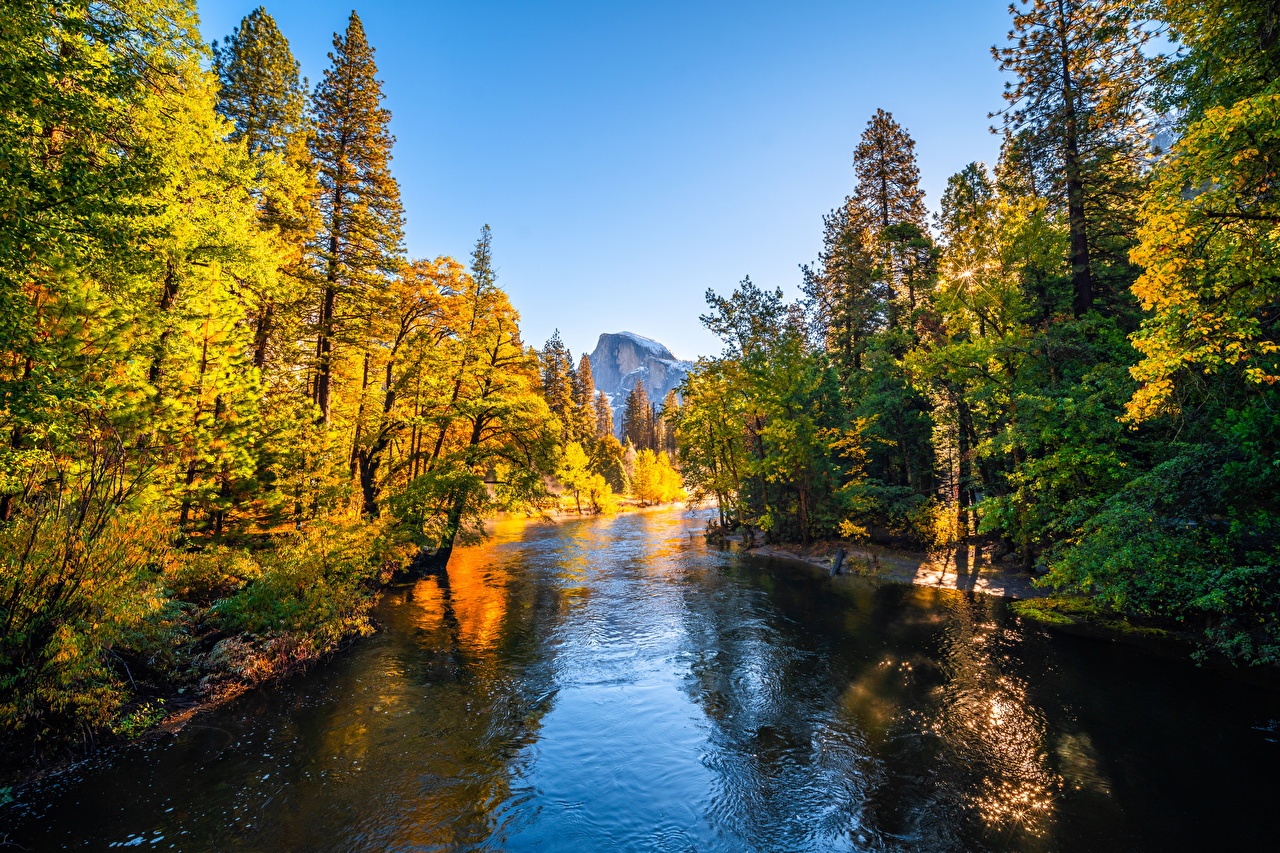Desktop Wallpaper Yosemite USA Autumn