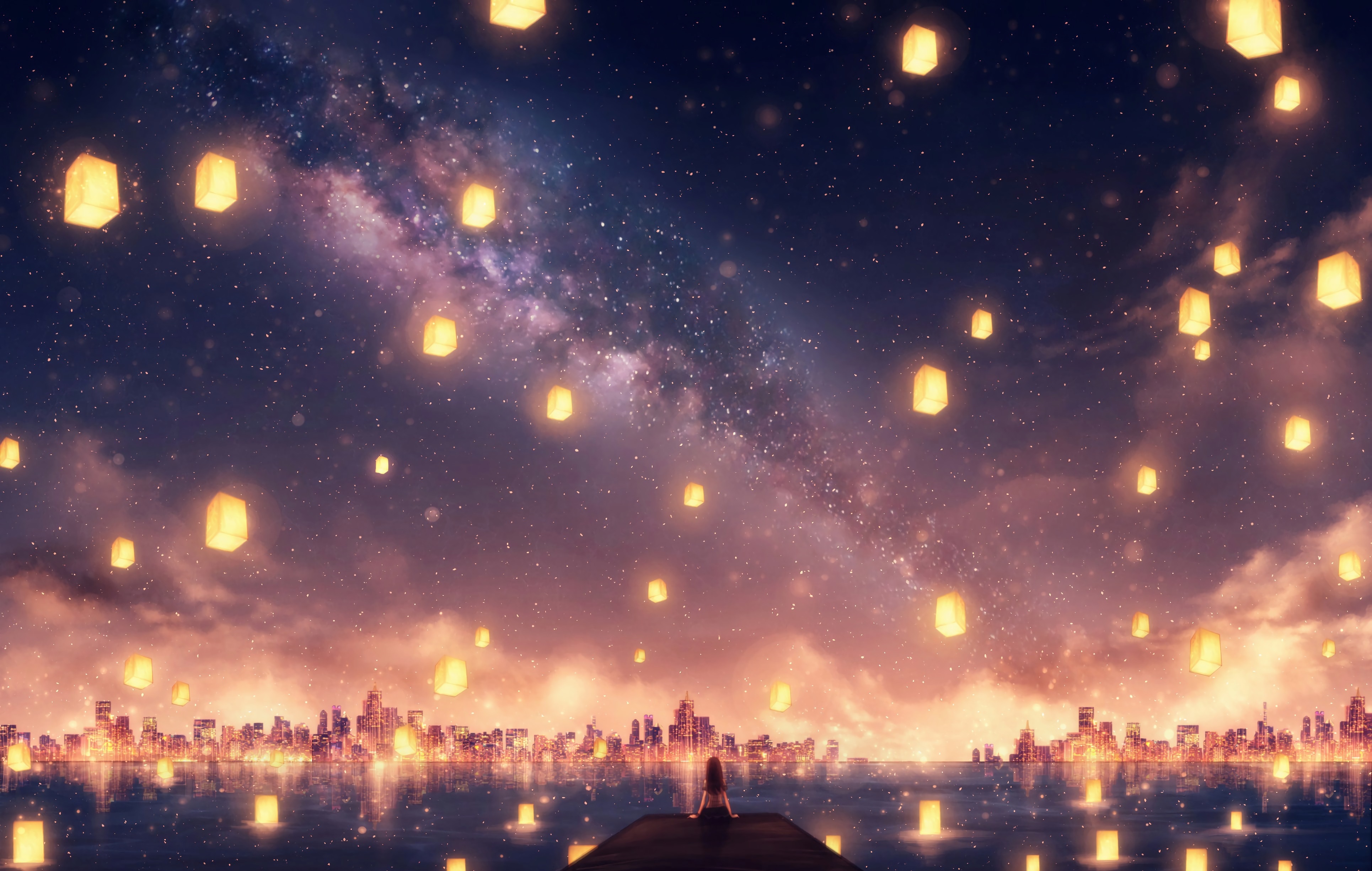 Starry Sky 4K HD Wallpaper