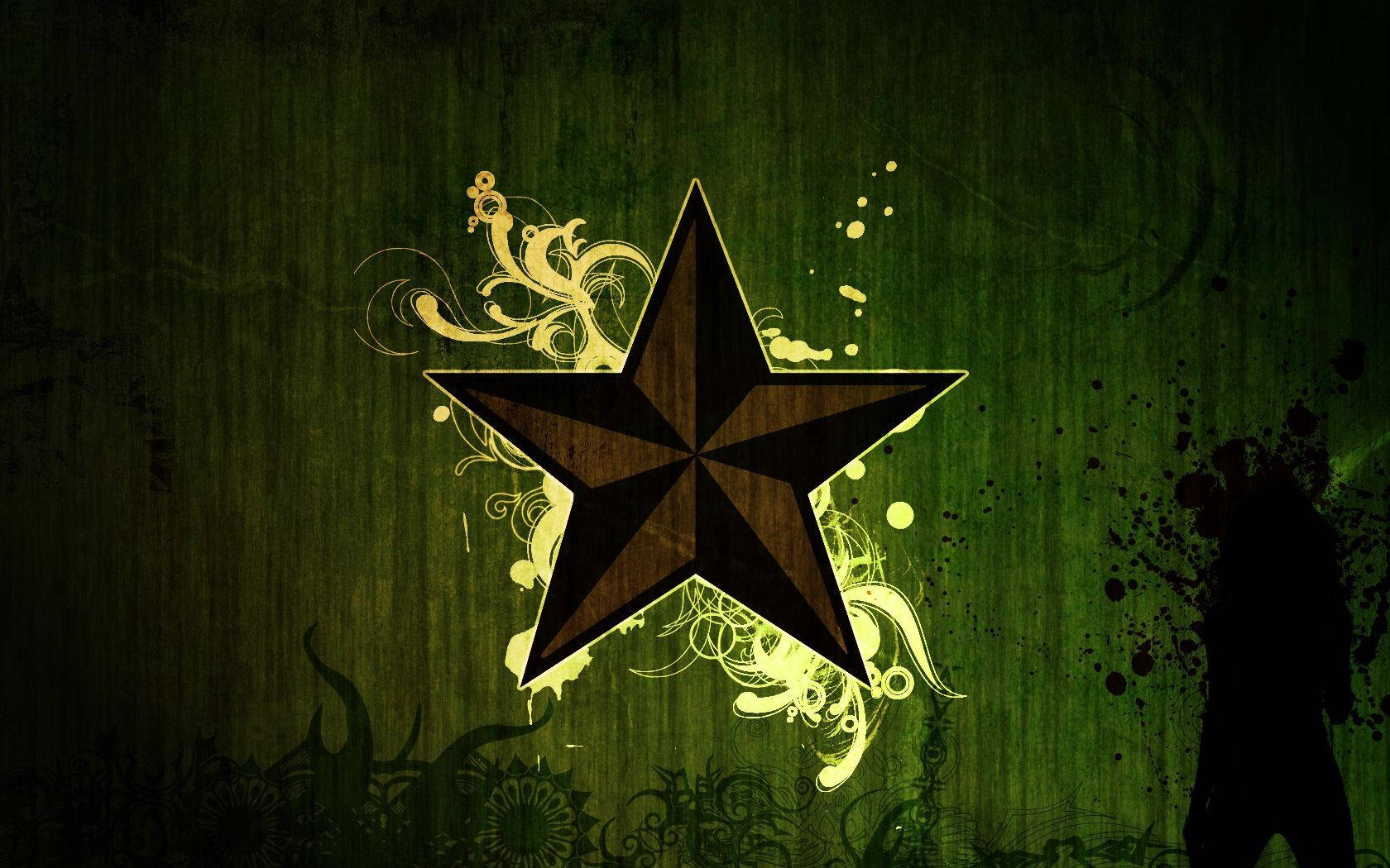 Star, Dark, Pattern Wallpaper