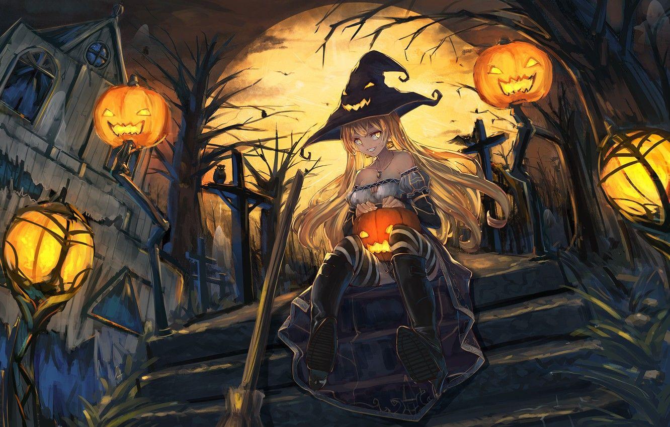 Halloween Anime Girl Wallpaper Free