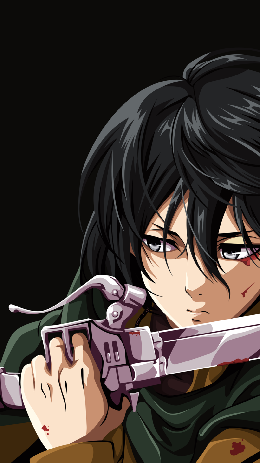 Mikasa Ackerman Wallpaper 4K, Artwork