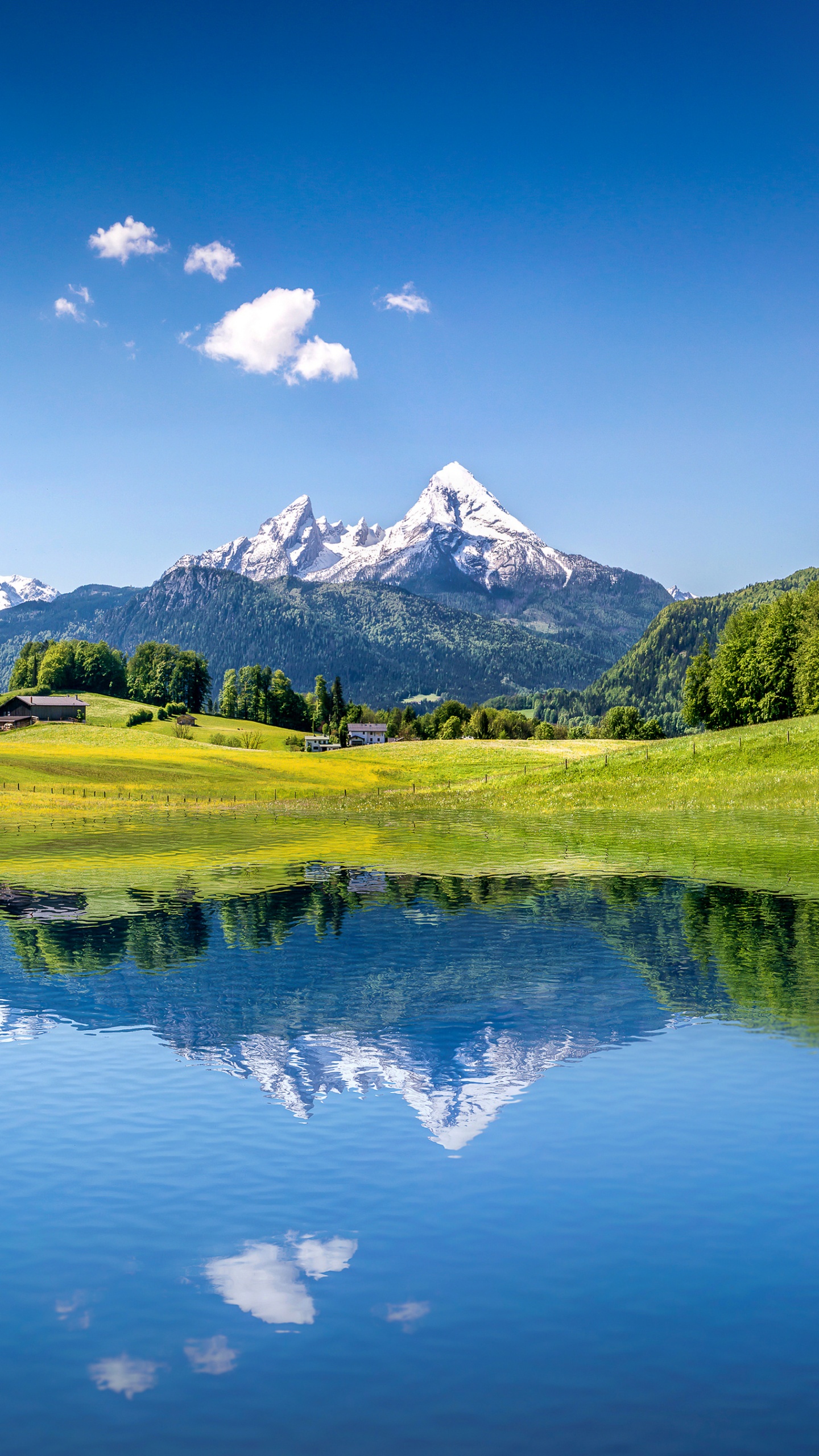 Mountain Lake Landscape, Nature 4K UHD