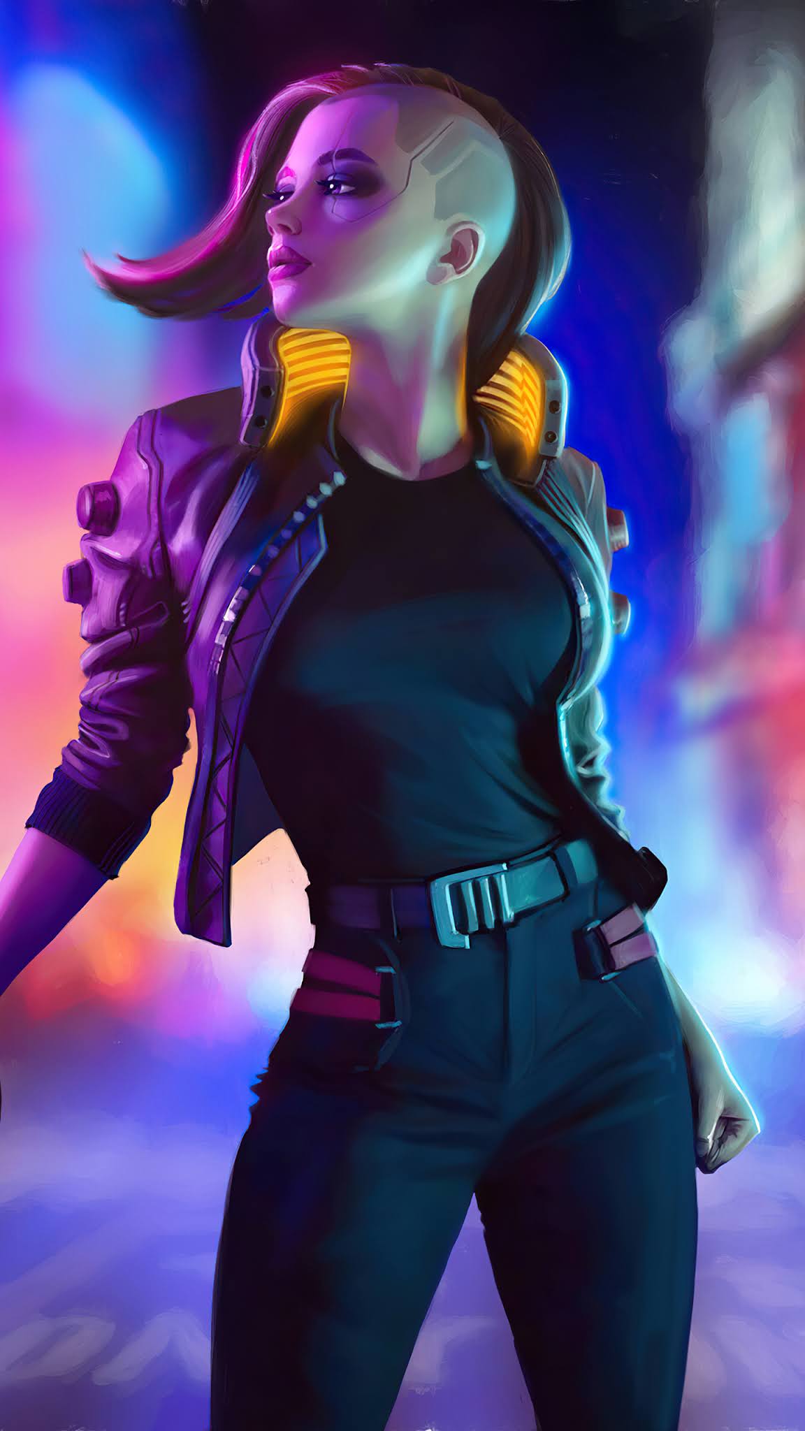 Cyberpunk 2077 Girl mobile wallpaper