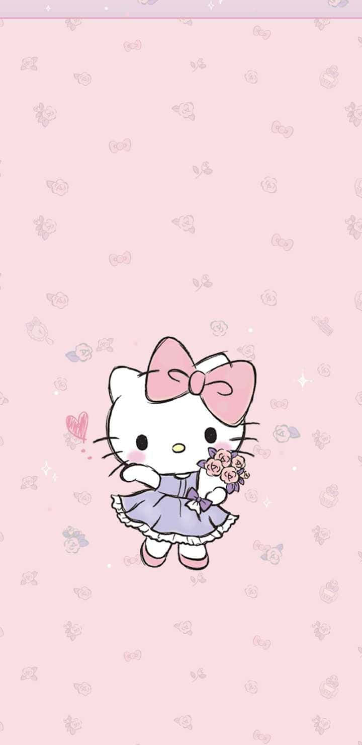 Download Hello Kitty Pink Background