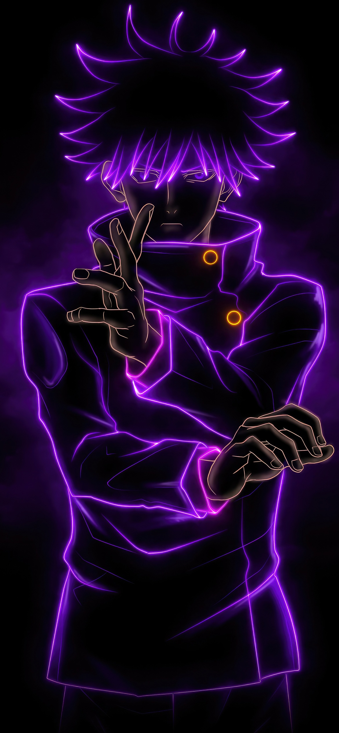 Megumi Fushiguro 8K Black background 8K