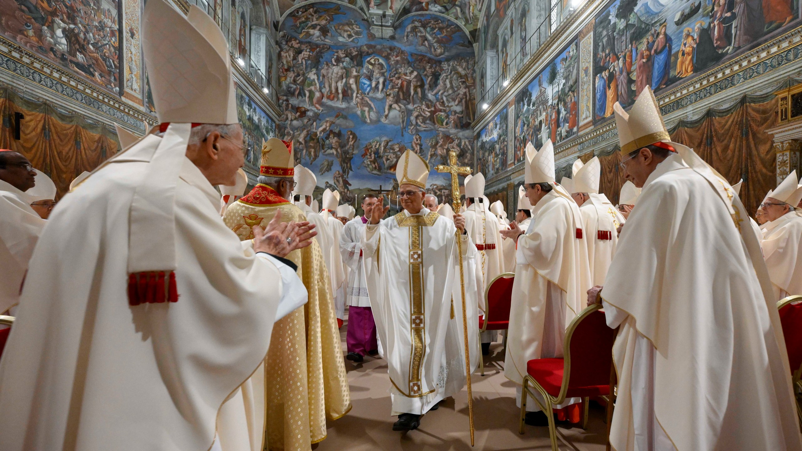 Pope Leo XIV celebrates his first Mass