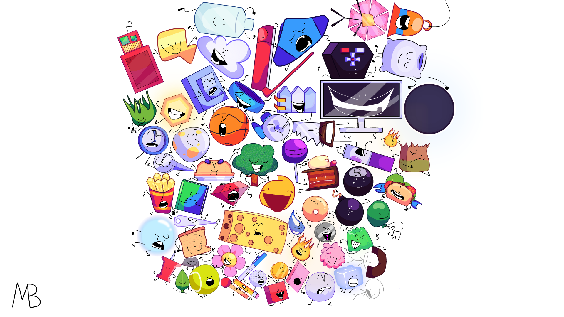 Epic BFDI wallpaper :), r