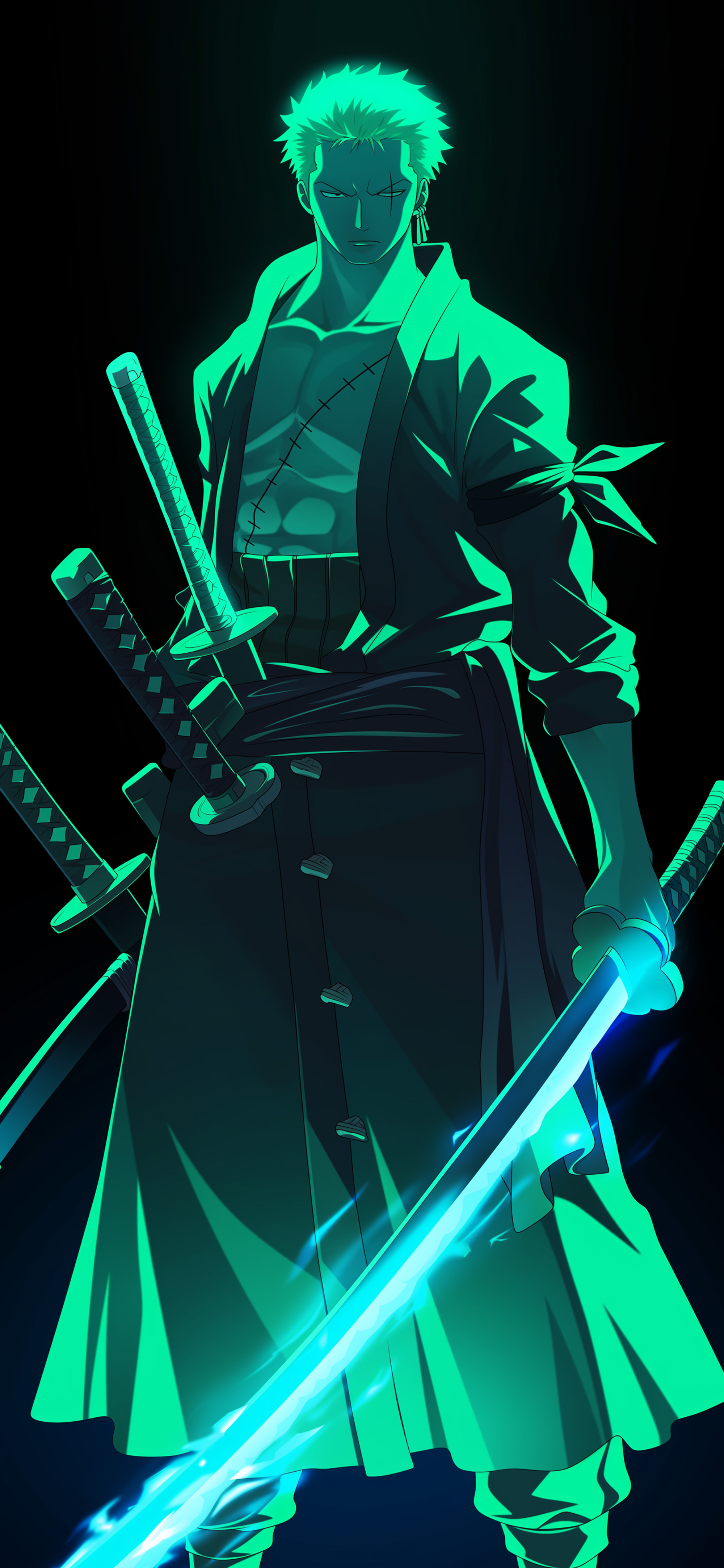 Zoro Epic Swordsman Neon Glow