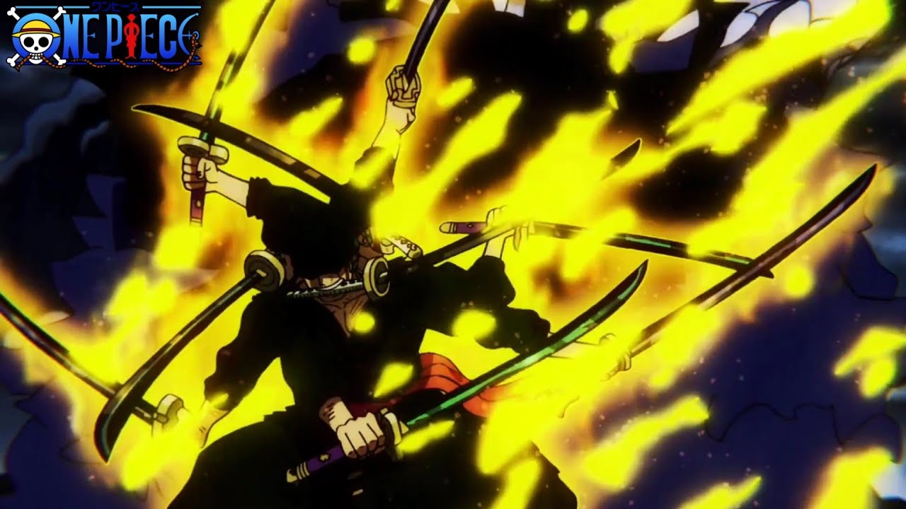 Zoro Used Demon Aura Nine Sword Style