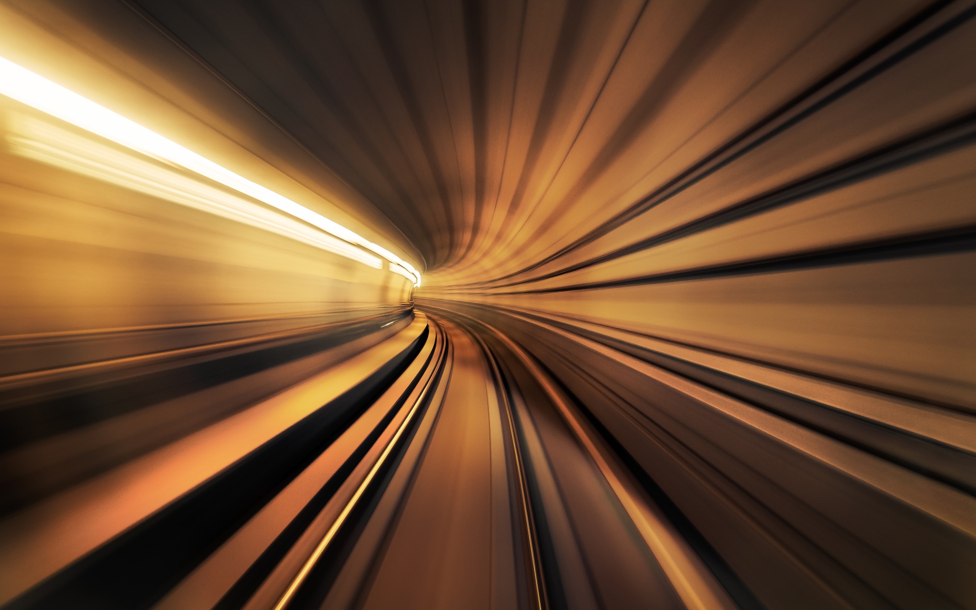 Tunnel Wallpaper 4K, Motion blur, Warp
