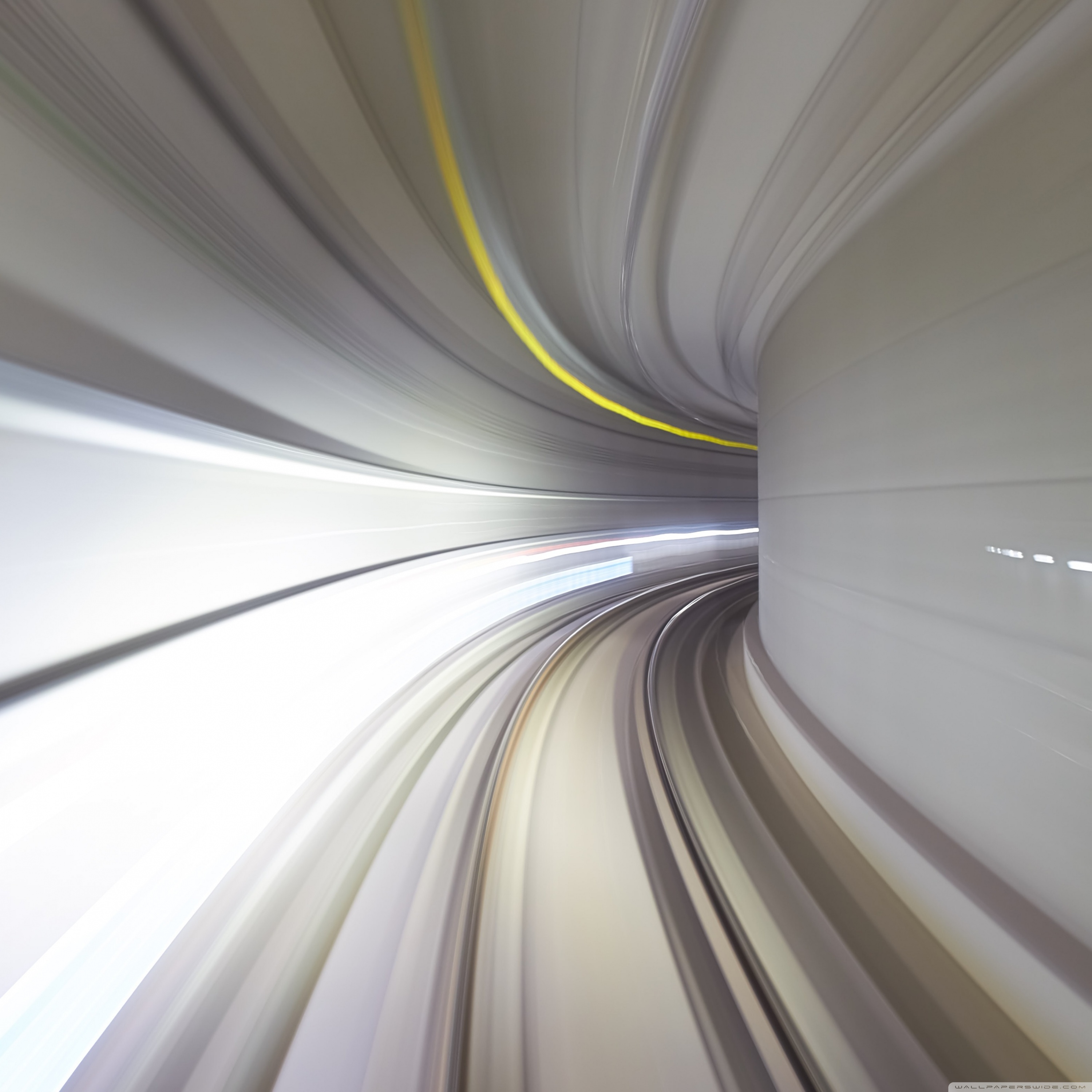Subway Tunnel High Speed Motion Blur 4K