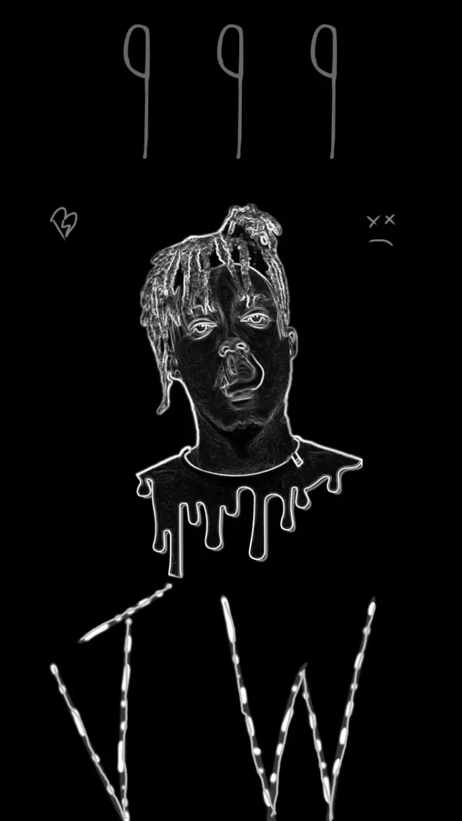 Juice wrld black art wallpaper