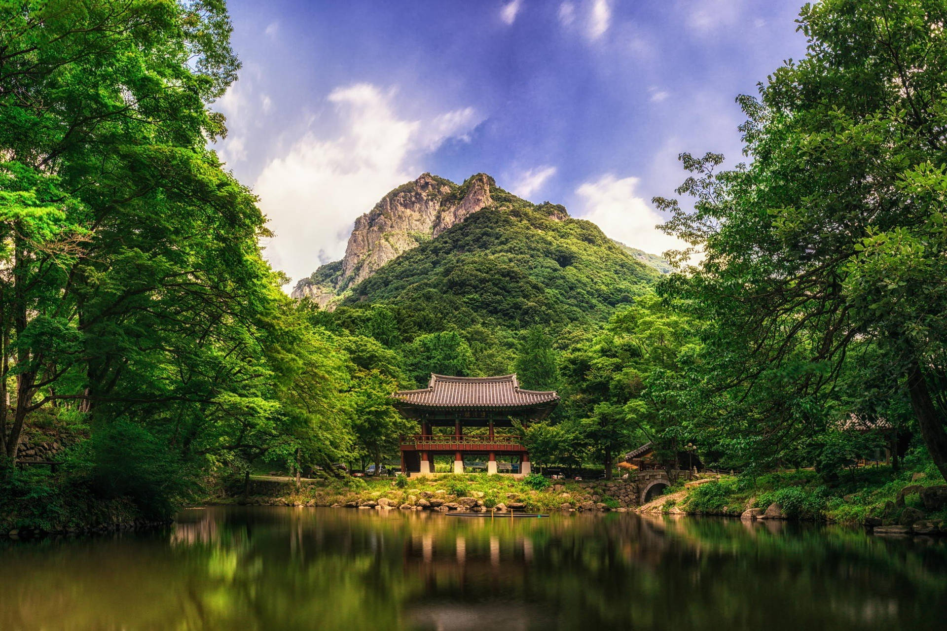 South Korea HD Temple Wallpaper