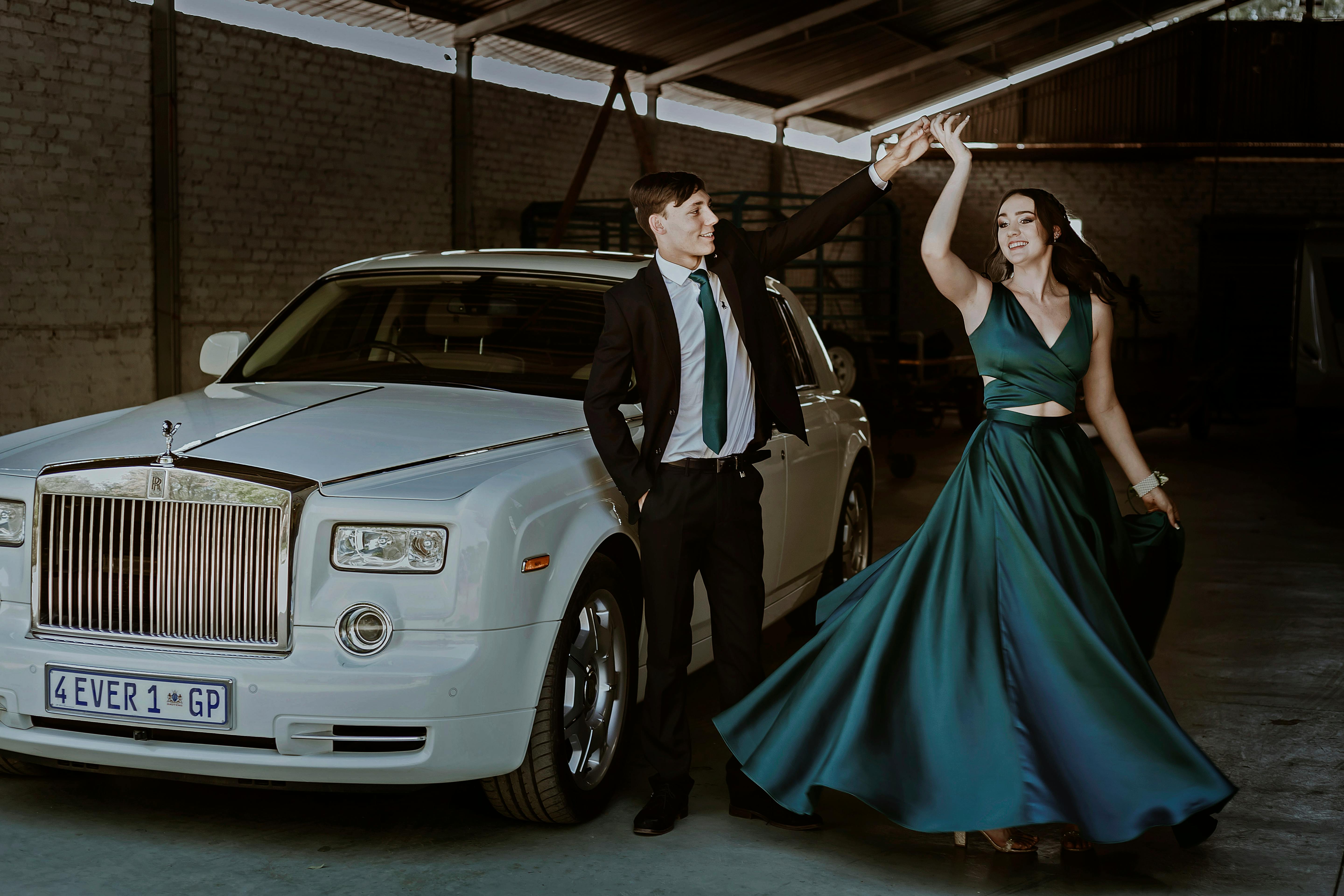 Woman Sitting in a Car · Free