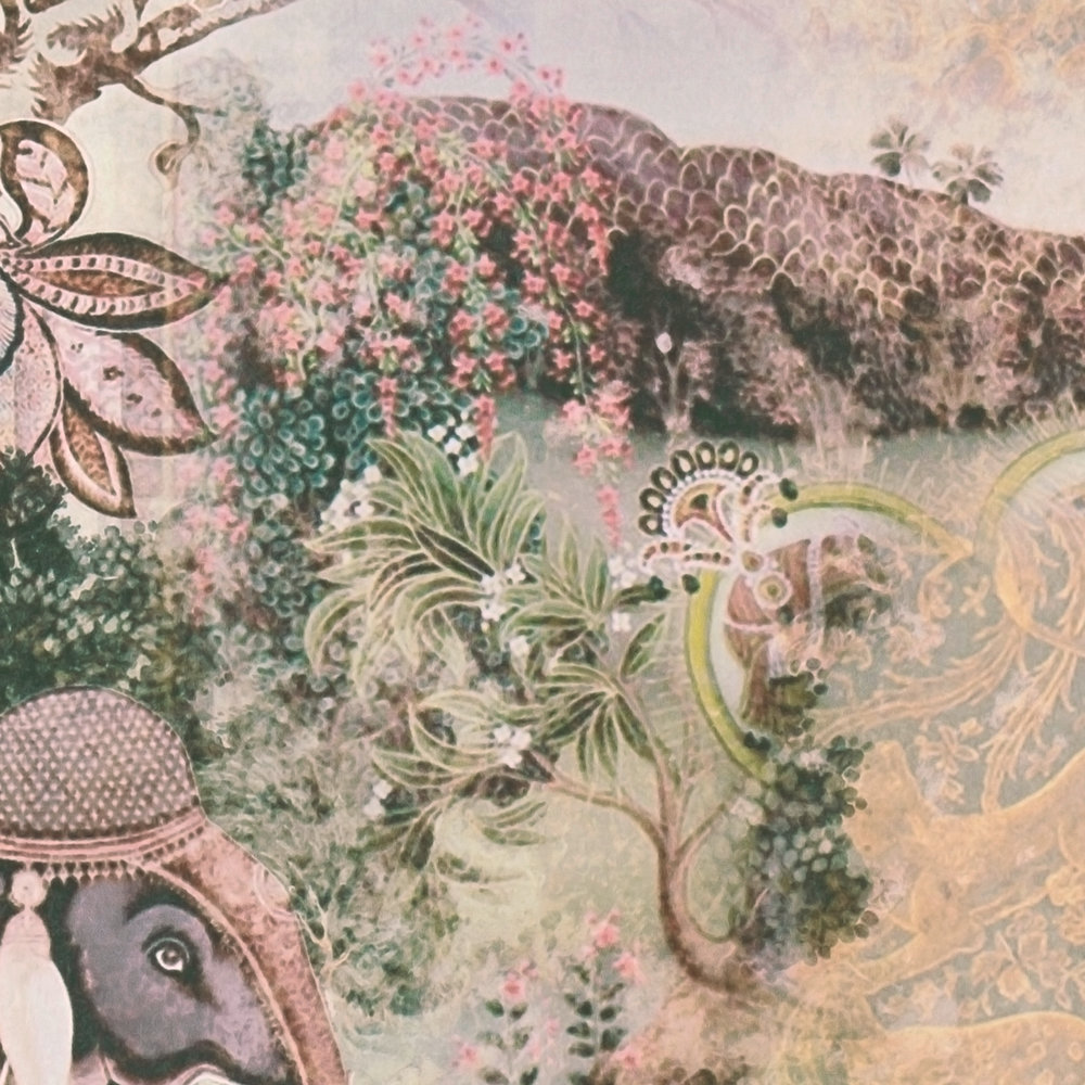 Wallpaper vintage Indian design