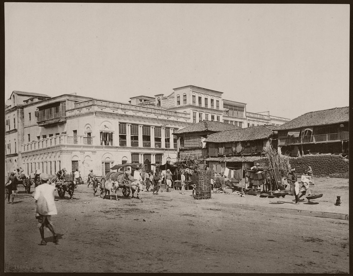 Historic B&W photo of Calcutta, India