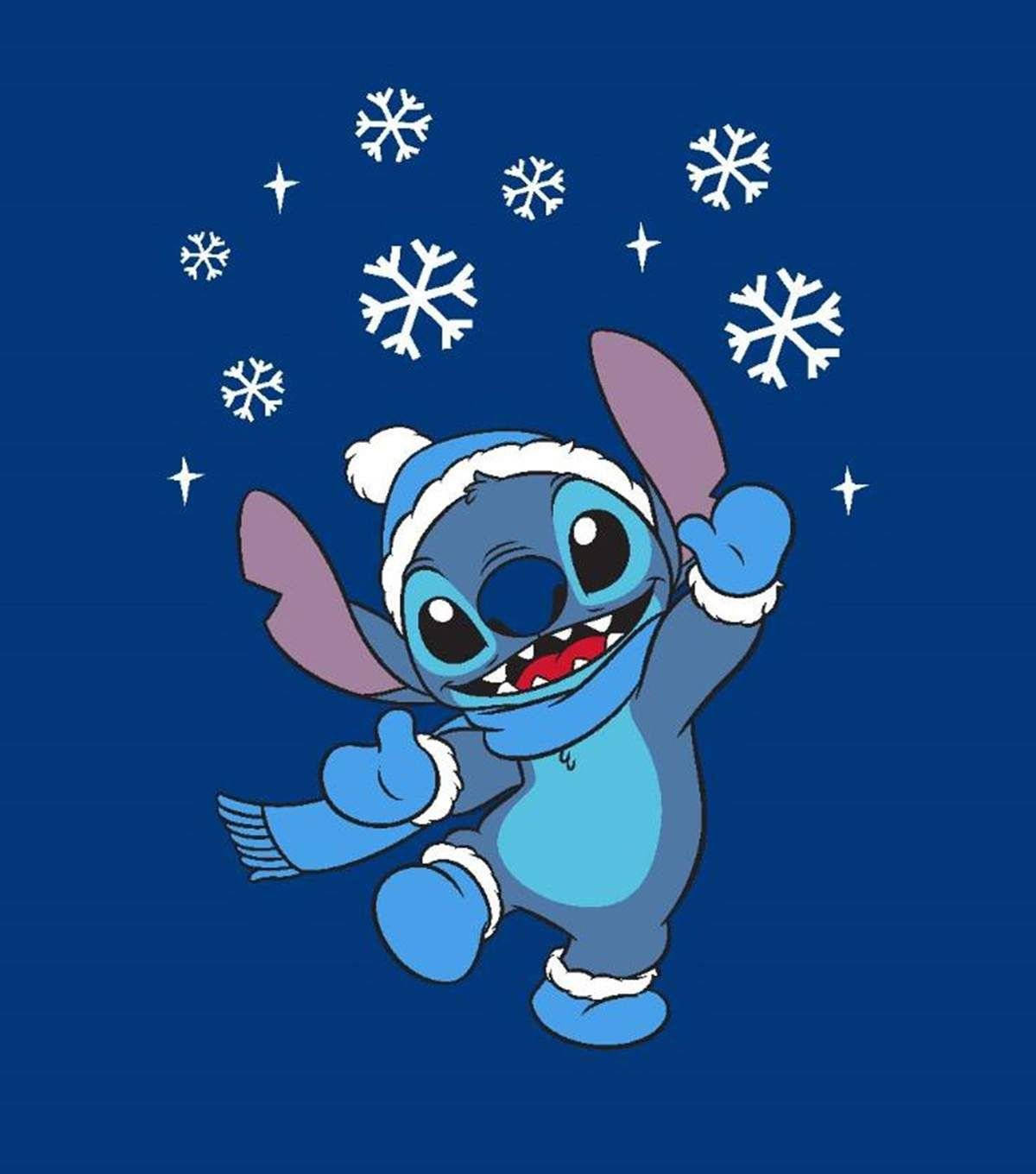 Download Blue Christmas Themed Stitch