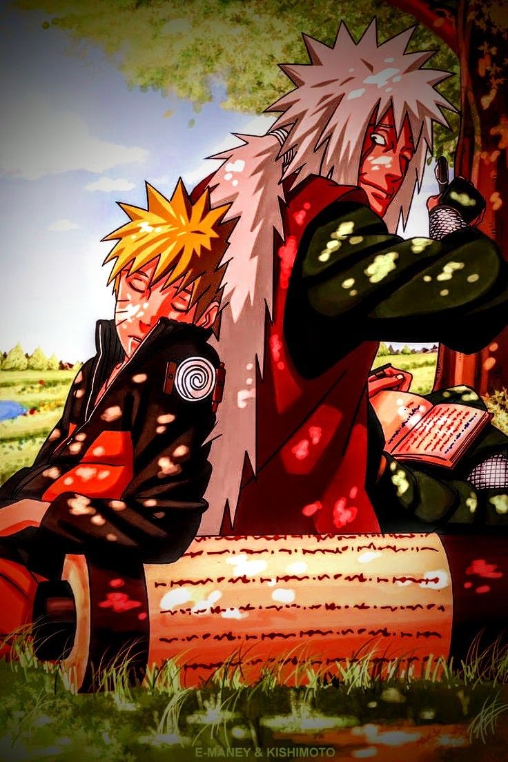 Jiraiya and Naruto Cute wallpaper sad