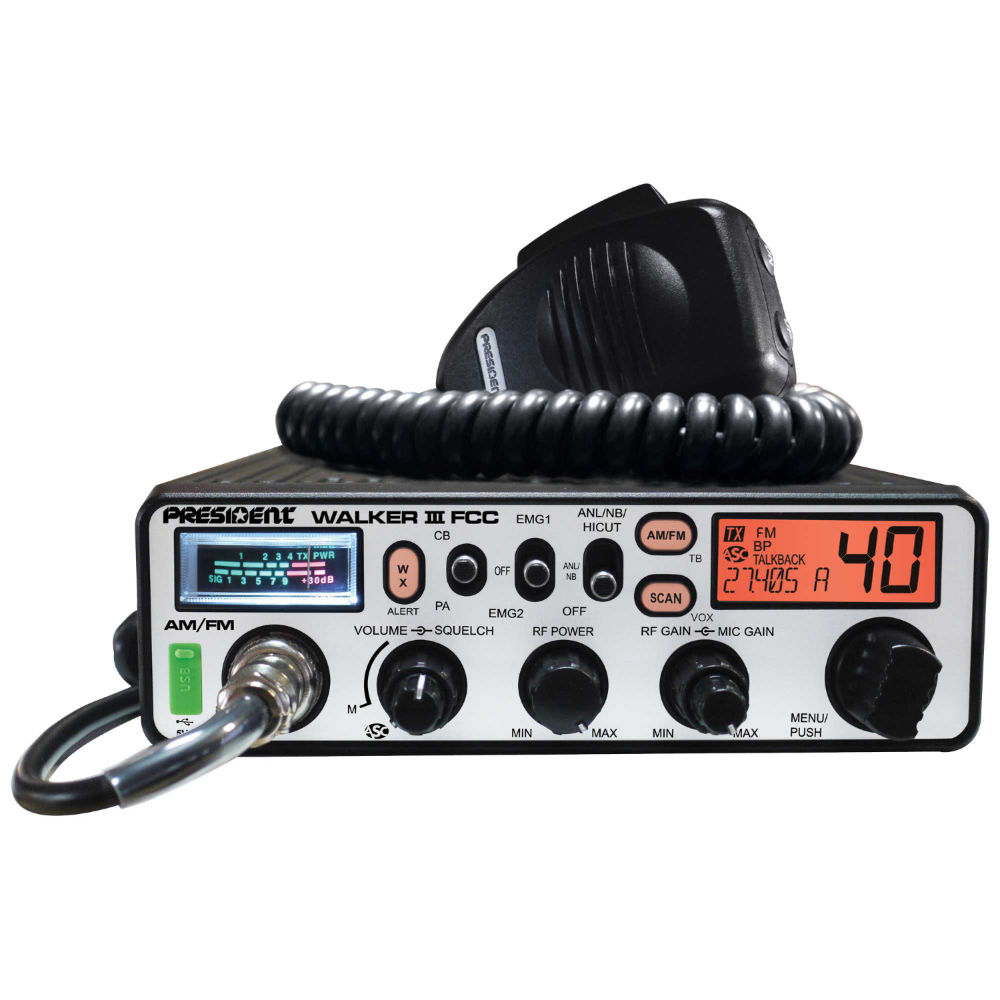 President Walker III FM FCC CB Radio