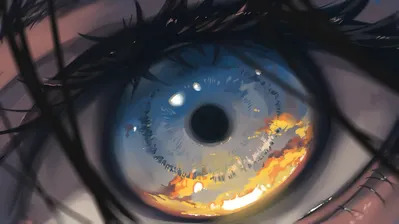 Beautiful Eye Anime Wallpaper iPhone